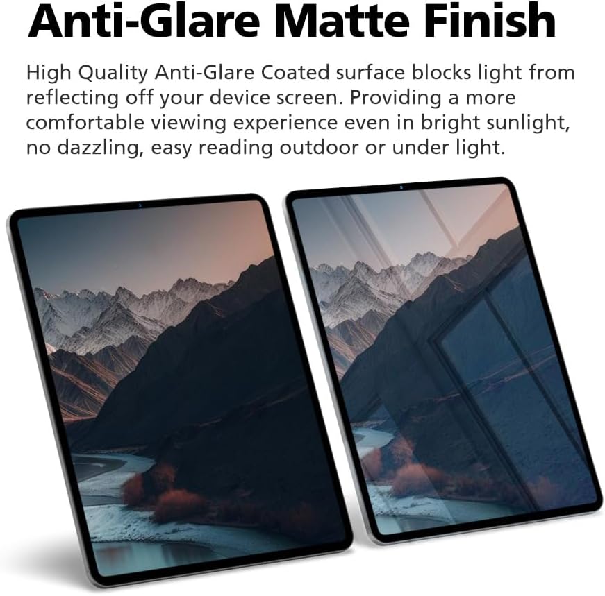 2-Pack Anti Glare Screen Protector with Blue Light Filter For iPad 9th/8th/7th Gen 10.2 inch (2021/2020/2019), Anti-Glare Matte PET Film, Anti-Fingerprint, High Touch Sensitivity, Easy Installation