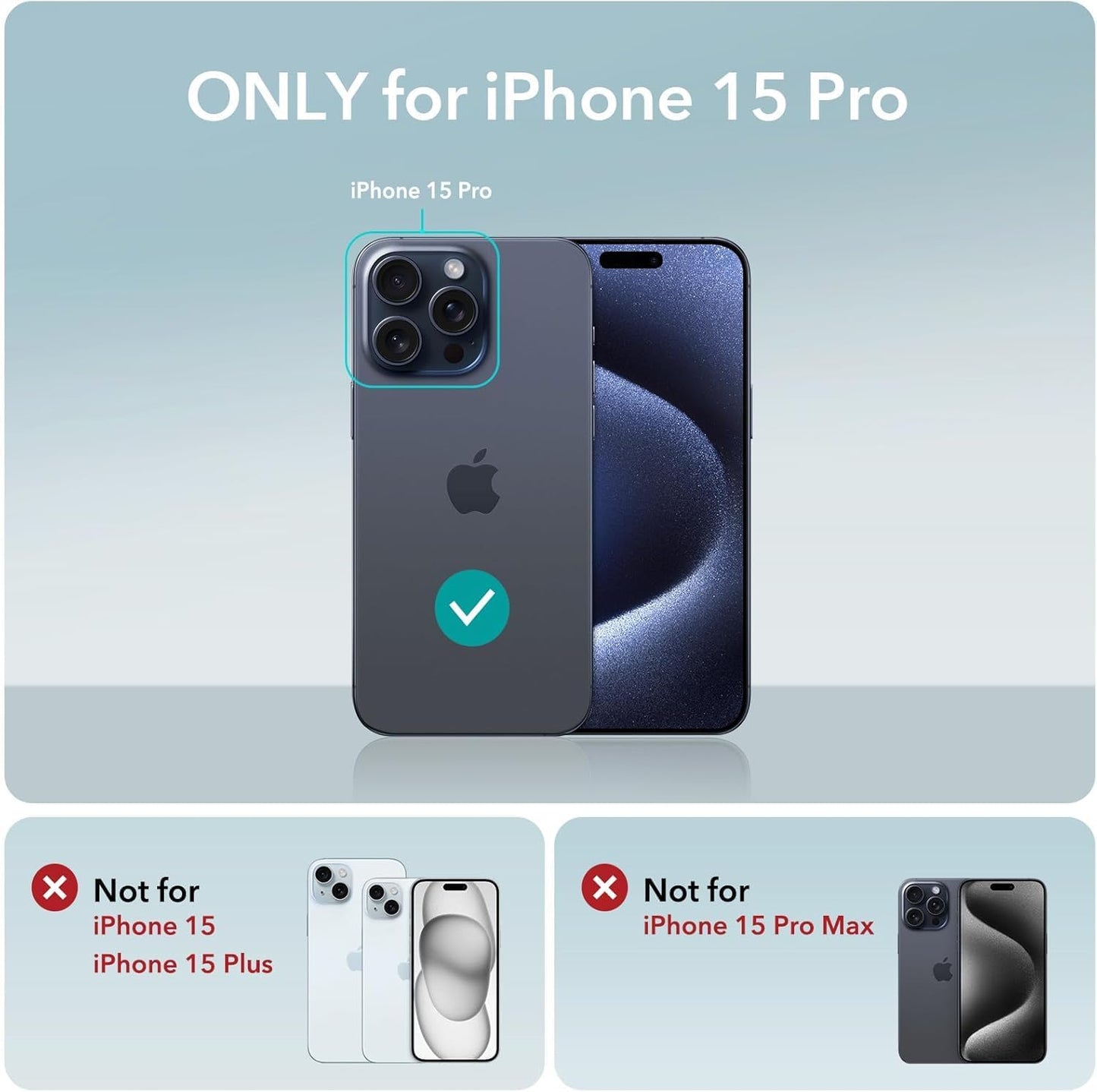 Compatible with iPhone 15 Pro Wallet Phone Case-PU Leather Magnetic Flip Cover with Credit Card Slots,Zipper Pocket & Detachable Wrist Strap,Shockproof Design,for Women and Men-Black