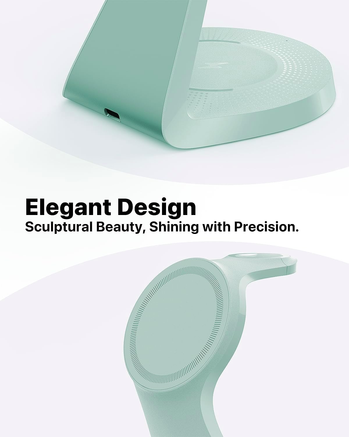 3 in 1 Charging Station for Apple Devices,Mag-Safe Charger Stand Fast Charging,Wireless Charger for iPhone 16/15/14/13/12 Series,& AirPods,& iWatch(USB-C Charger Included)