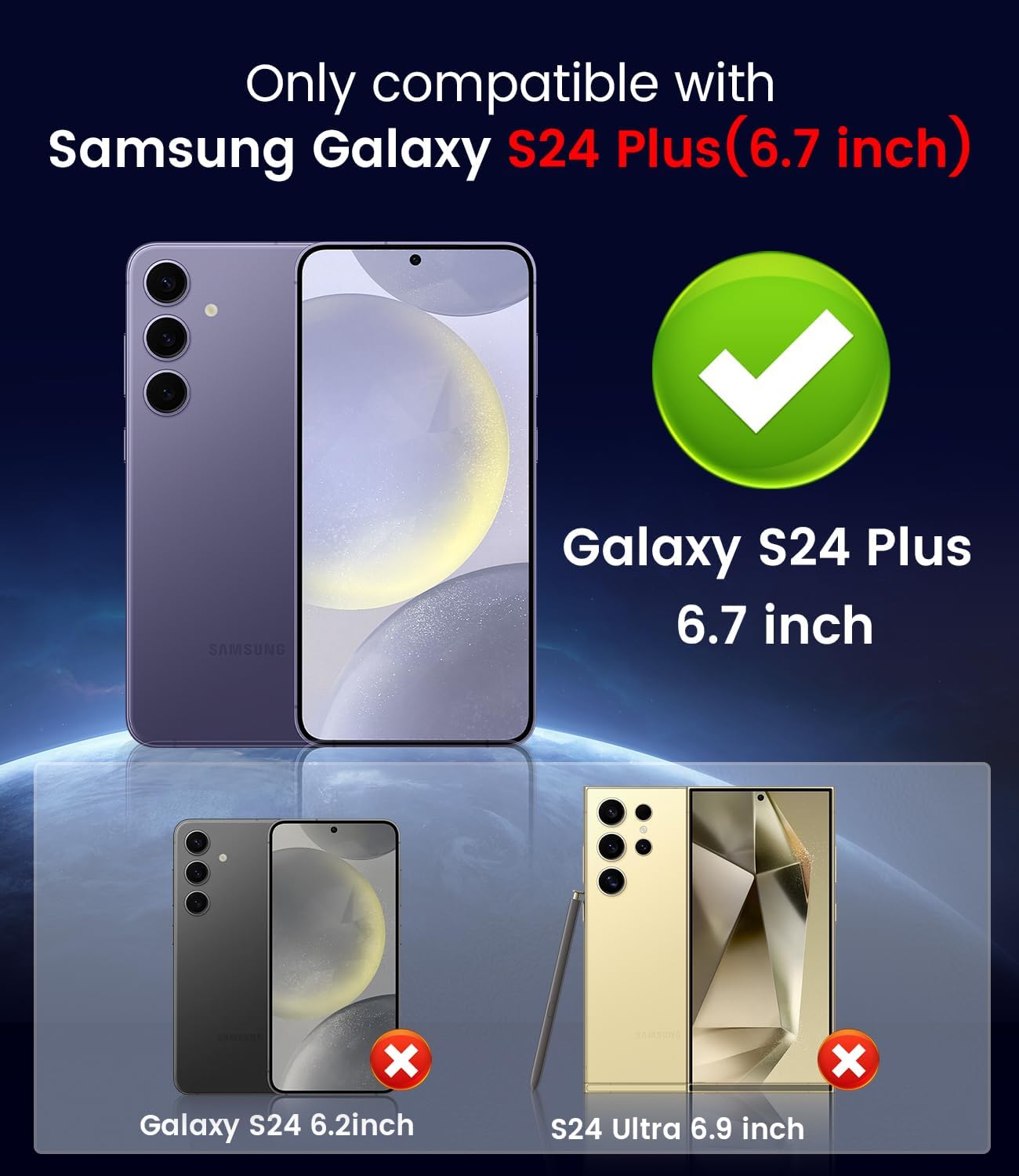 Magnetic for Samsung Galaxy S24 Plus Case [Compatible with MagSafe][Built-in Camera Lens Protector] Slim Soft Silicone Bumper Shockproof Metallic Luster Phone Case (Rose Gold)