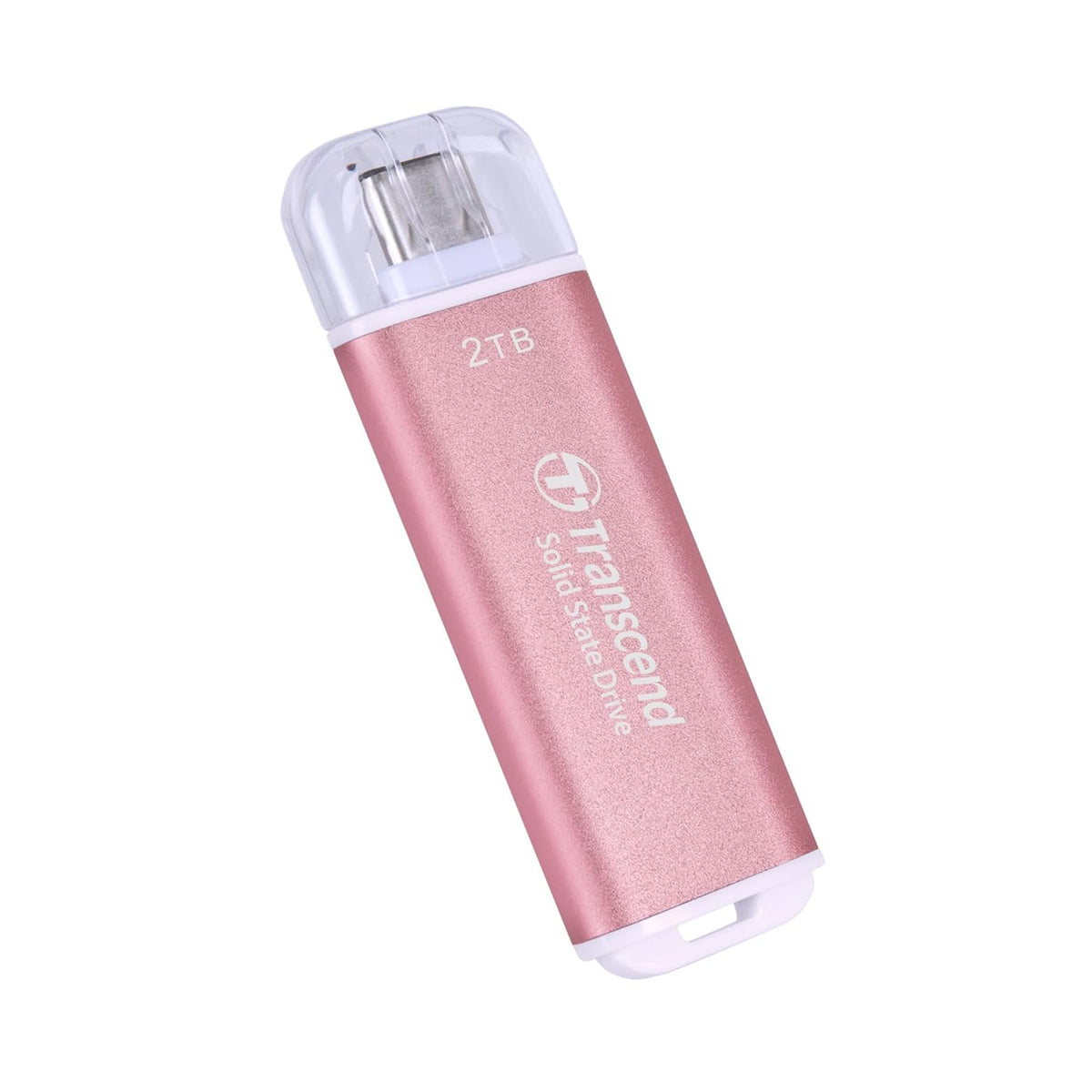 Transcend 2TB External SSD, USB 3.2 Gen2, Up to 1,050MB/s, Portable SSD with Type C, for Steam Deck, ROG Ally, MSI Claw, Windows & Mac, iPhone, iPad, Android, PS5, Xbox, Smart TV, Pink