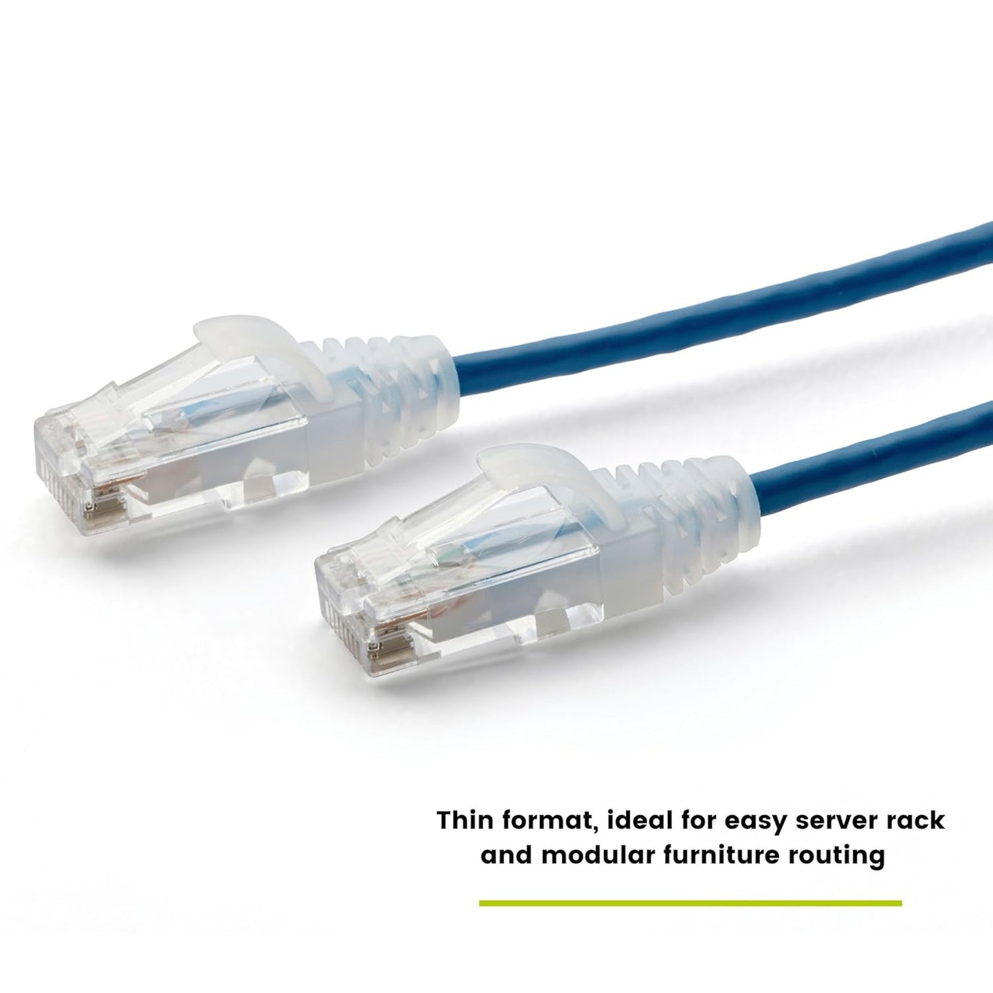TRUECABLE Cat6 Component Rated Patch Cable, Unshielded (U/UTP), 25ft, Blue, 28AWG Solid Copper, Snagless 10G High-Speed Ethernet Cable, PoE++ 4PPoE 100W, UL Listed, RoHS-3, 5 Pack
