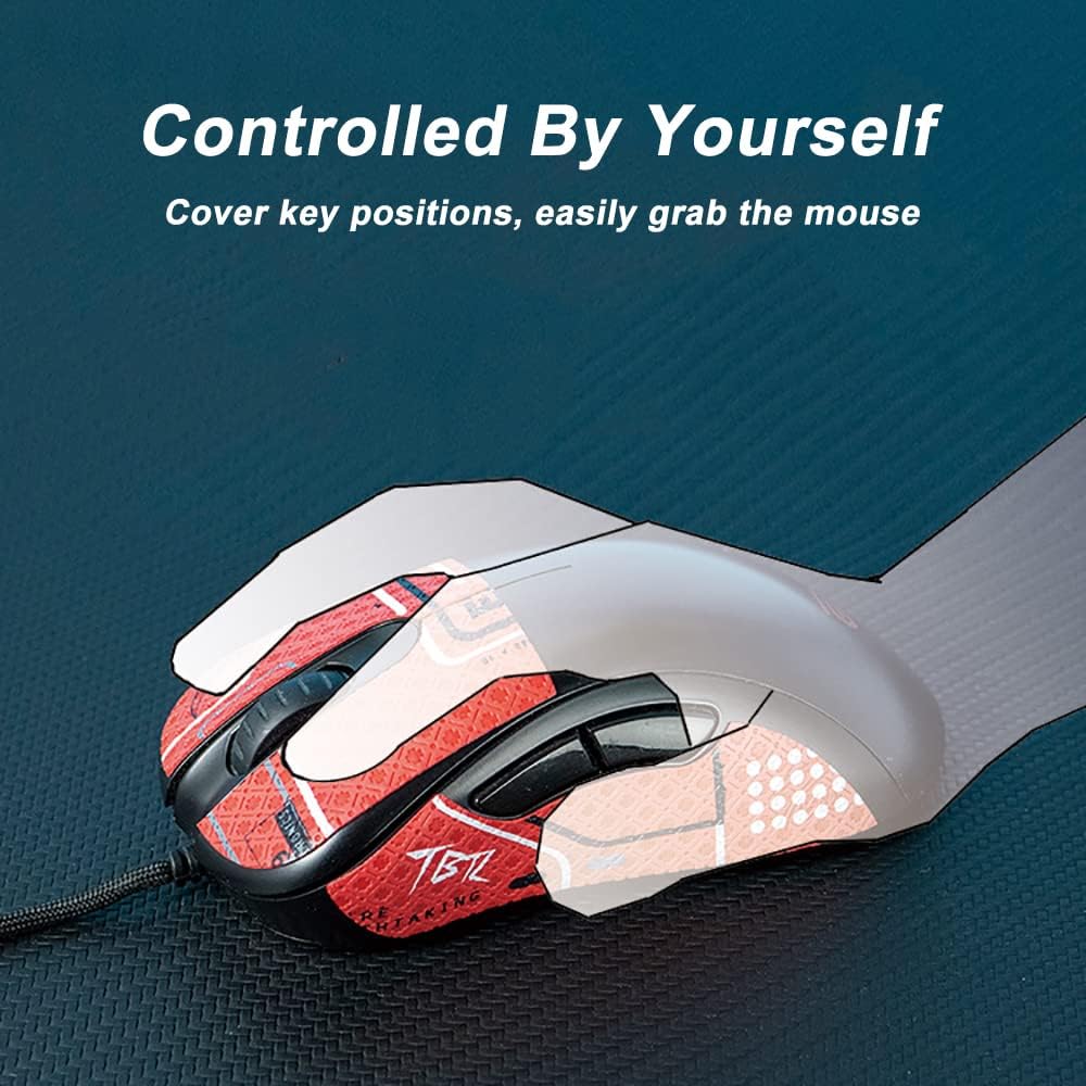Grip Tape for Razer Viper V3 Pro - Anti-Slip,Enhanced Control, Sweat Resistance,Improves FPS Gaming Grip & Mouse Protection [Pre-Cut] Printsteam BW