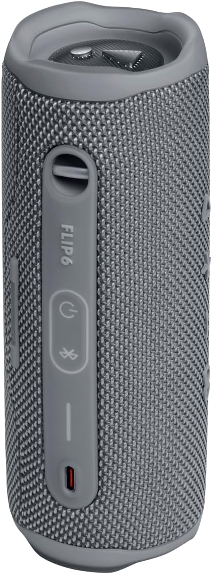 JBL Flip 6 - Portable Bluetooth Speaker, powerful sound and deep bass, IPX7 waterproof, 12 hours of playtime, JBL PartyBoost for multiple speaker pairing for home, outdoor and travel (Grey)