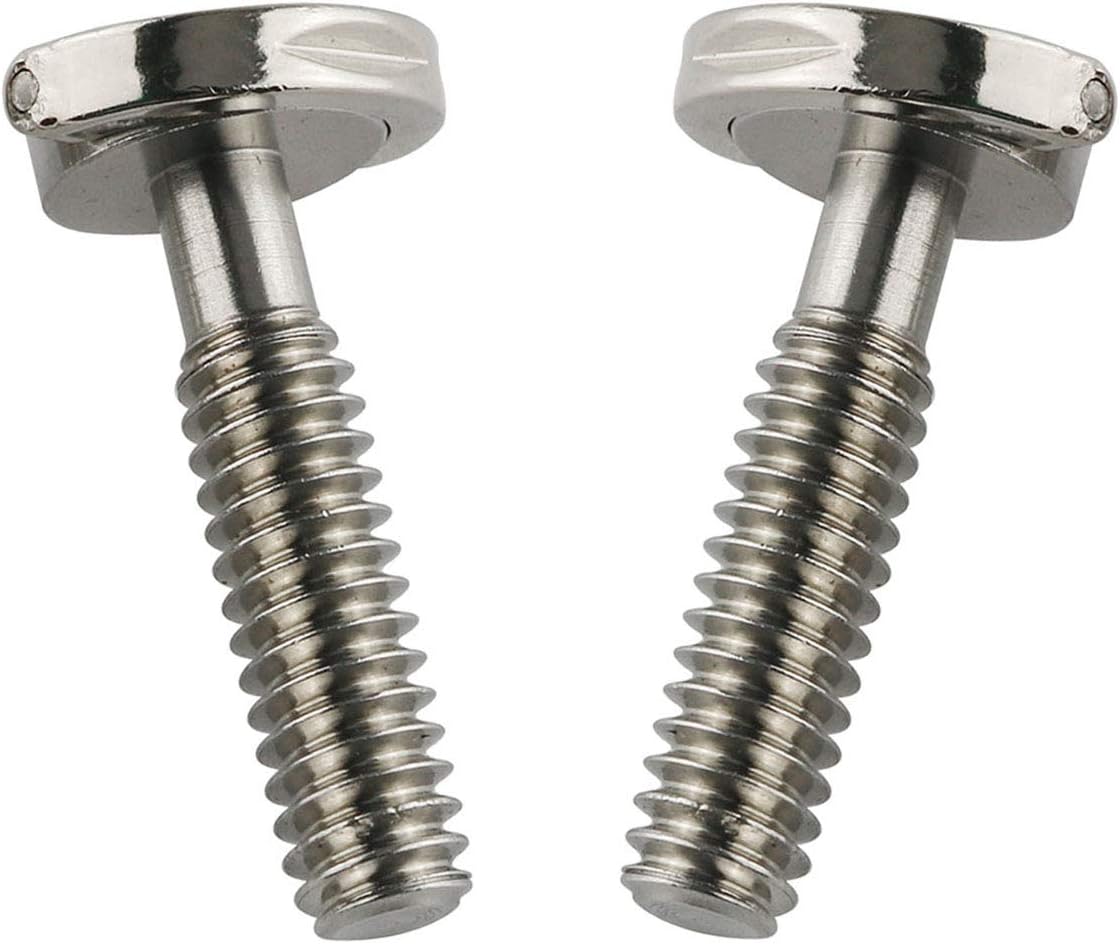 E-outstanding D Ring Hinged Screw 2PCS 1/4-20 Thread D-Ring Stainless Steel Camera Fixing Screws for Camera Tripod Monopod QR Plate 26mm Length