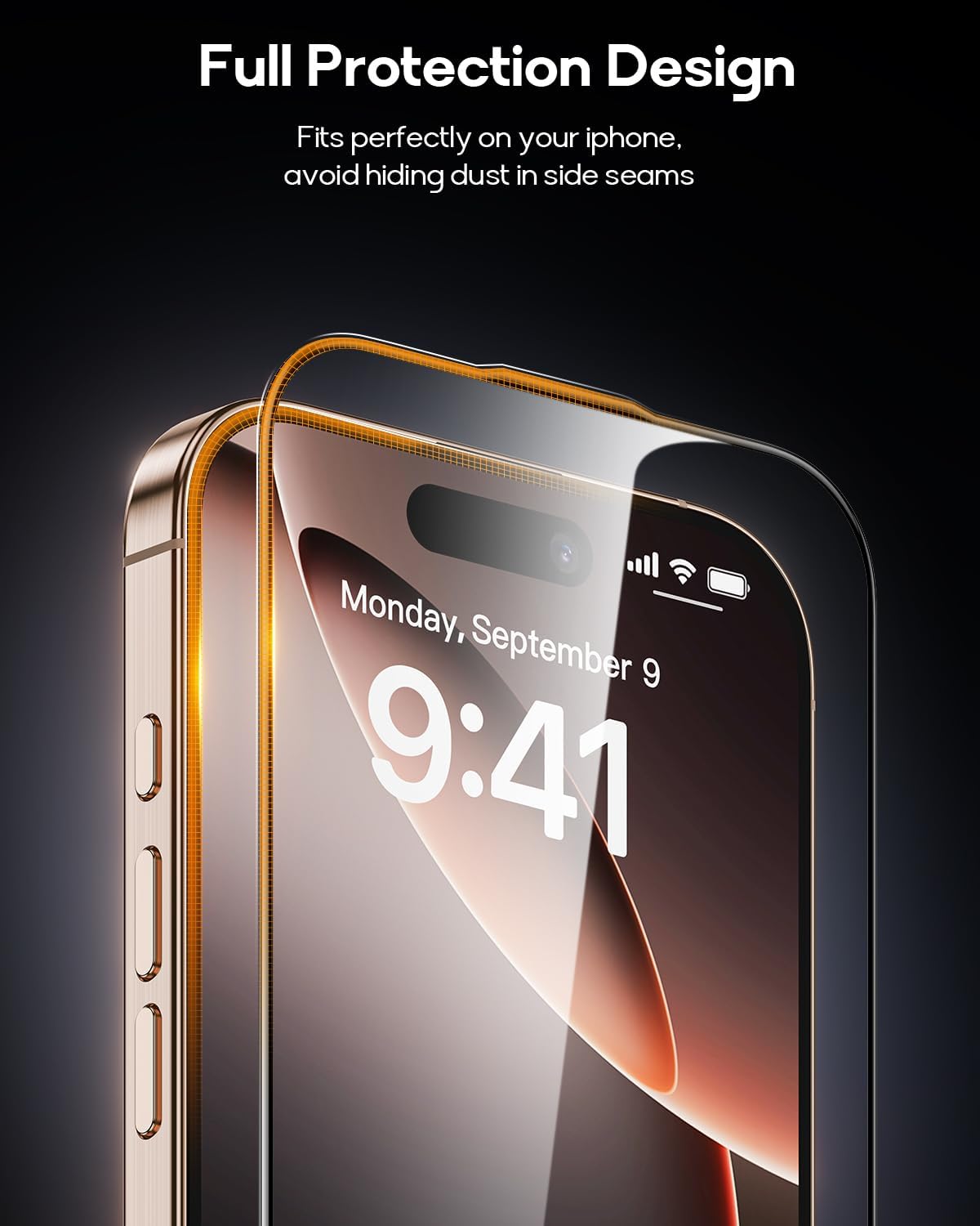 3 Pack for iPhone 12/iPhone 12 Pro Tempered Glass Screen Protector, Dust Free CABIN, Auto Positioning, Bubble Free, High Definition, Easy Installation,9H+ Hardness
