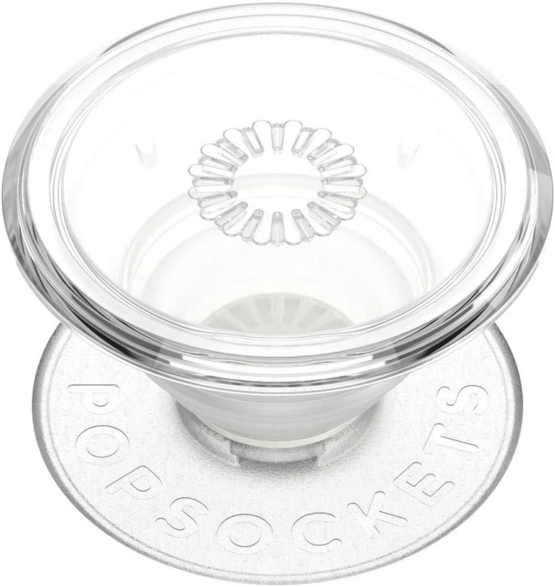 PopSockets Phone Grip with Expanding Kickstand, Adhesive Grip - Clear