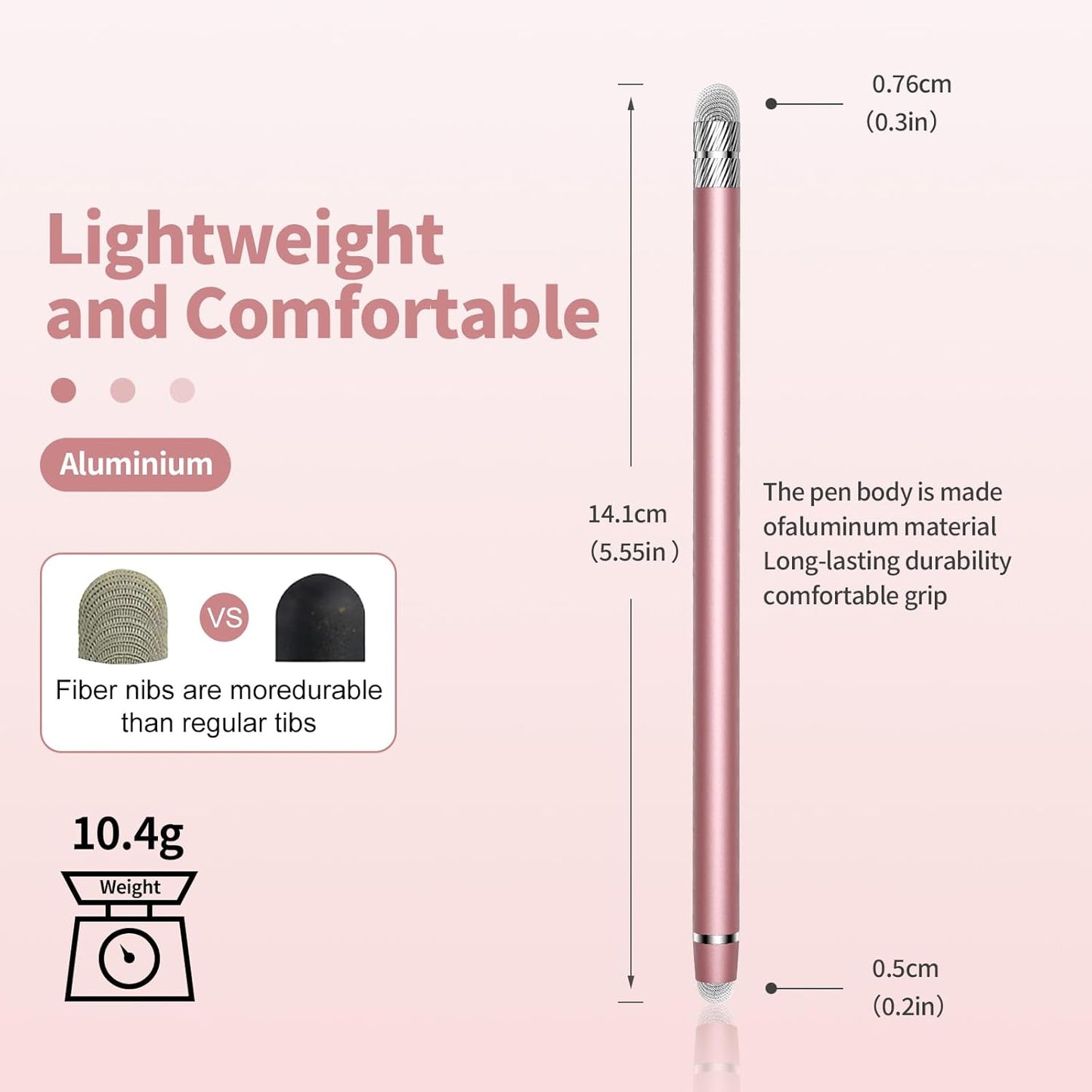 5 PCS Stylus Pen for Touchscreen,2-in-1 High Precision,Sensitive Stylus Pen,Suitable for iPhone/ipad/Android Tablets,Compatible with All Touch Screens Devices