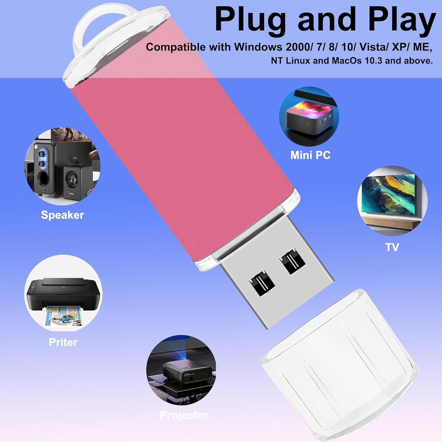 2GB USB Flash Drive 20 Pack Nicepicten Bulk USB 2.0 Thumb Drives 20Pack Metal Jump Zip Drive Memory Stick Pendrive Memoria USB 2 GB with 20PCS Lanyard Label - Mixcolor 20 X 2GB Flash Drives Bulk