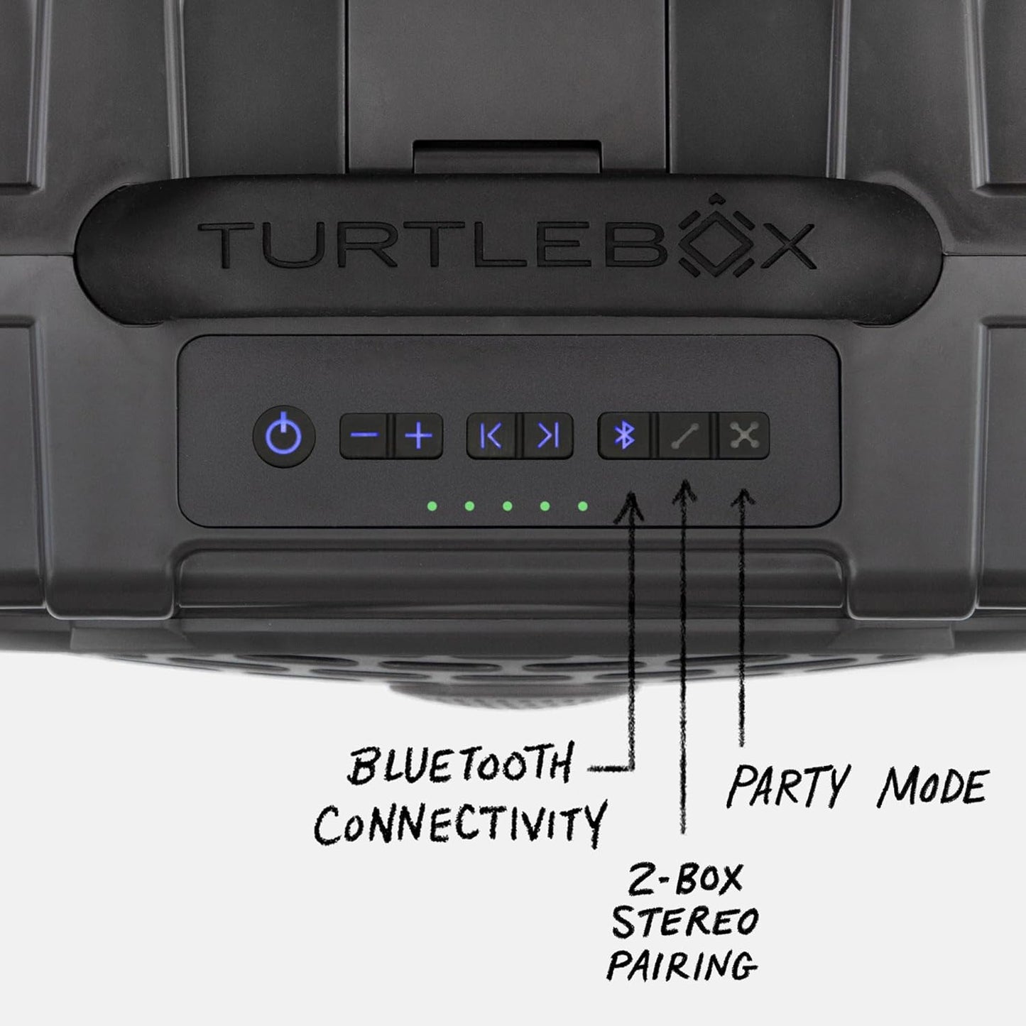 Turtlebox Original Gen 3: Portable Outdoor Bluetooth Speaker – Ultra-Loud (120dB), Waterproof (IP67), Rugged, Impact-Resistant, 3-Day Battery | Party Mode: Unlimited Pairing Stereo, Gray/Royal Blue