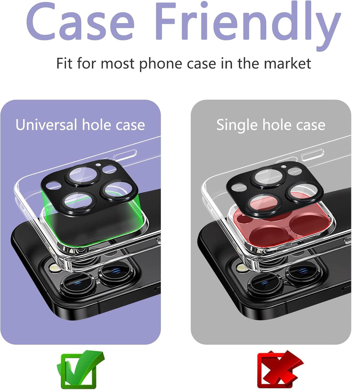 2 Pack Camera Lens Protector for iPhone 13 Pro/iPhone 13 Pro Max,[Not Easy to Breakn ] AR Tempered Glass Strong Adsorption Metal Camera Cover Screen-Silvery