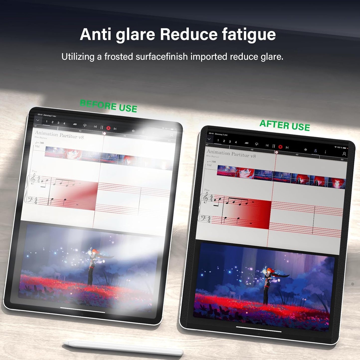 Magnetic 360° Privacy Screen Protector Compatible with iPad A16 (10th/11th Generation) 10.9/11 Inch 2022/2025, Anti Glare Shield Anti Blue Light Filter, Bubble-Free Film Easy Install Black Guard