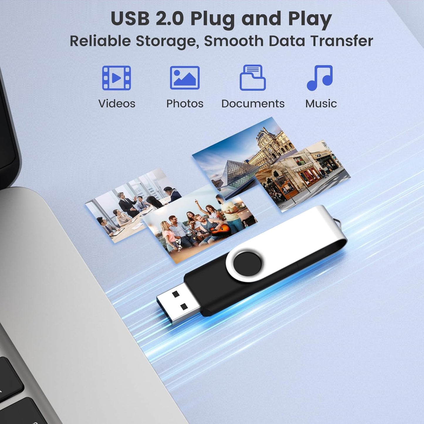 Customizable 1GB Flash Drive 10 Pack, ABLAZE Dual USB 2.0+ Type C Thumb Drives with Logo Personalized USB Memory Sticks (Mixed Colors)