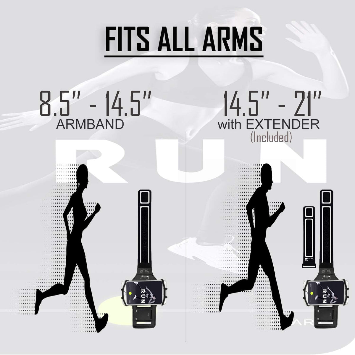 Universal Samsung Armband (Samsung Galaxy S25/S24/S23/S22/S21/S20/S10/A/J/Plus). Running Phone Holder
