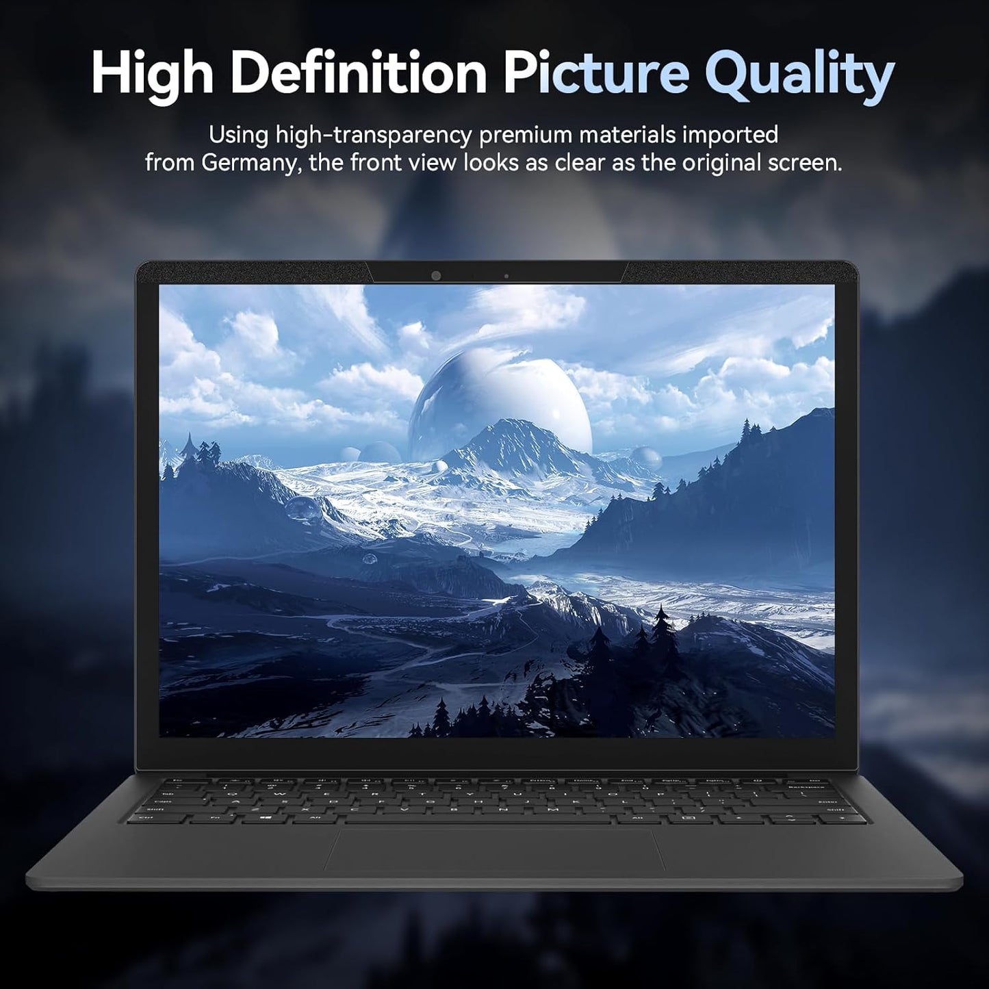 Magnetic 14 Inch Laptop Privacy Screen for 16:10 Computer Monitor, Removable Anti Glare Blue Light Filter Protector, 14 in Privacy Shield Compatible with Lenovo Hp Dell Acer Asus Thinkpad Envy Xps
