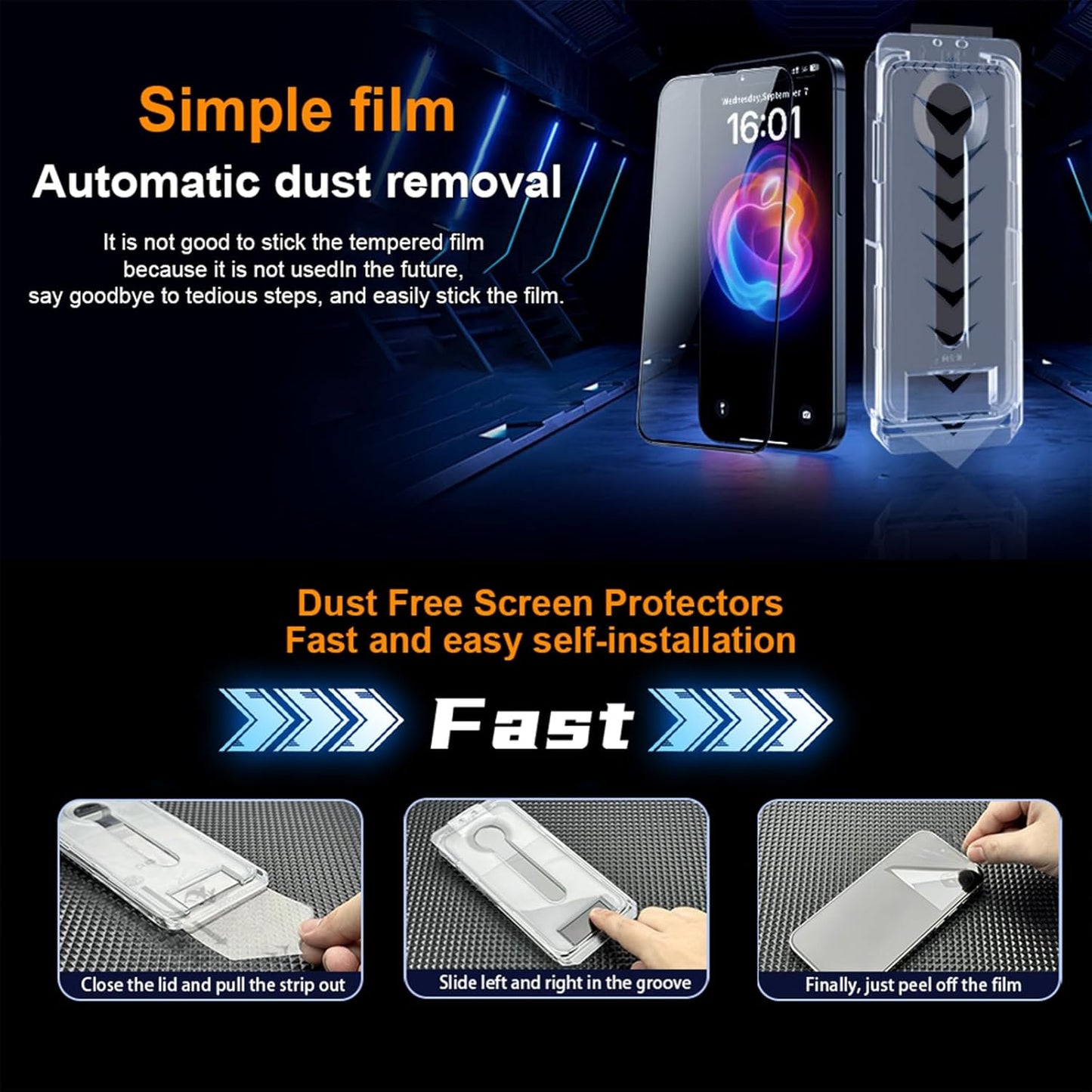 OneFish Privacy Screen Protector for IPhone 16e/14/13/13Pro Anti-Spy Tempered Glass Dust-Free Bubble-Free Anti-Fingerprint 9H Scratch Protection & Hassle-Free Installation Frame [2-Pack]