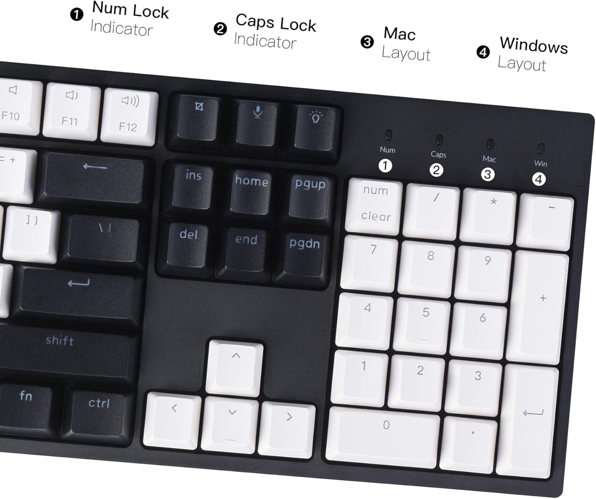 Keychron C2 Full Size 104 Keys USB Type-C Wired Mechanical Gaming Keyboard for Mac Layout, Gateron G Pro Brown Switch/RGB Backlight/Double-Shot ABS keycaps Computer Keyboard for Windows Laptop PC