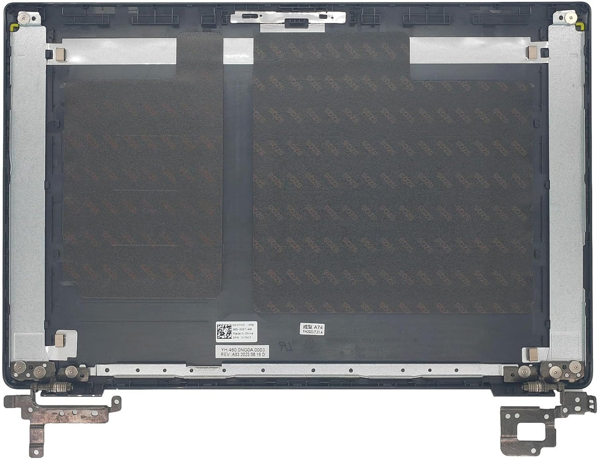 Replacement LCD Back Cover Rear Top Lid with Hinges for Dell Latitude 15 3520 E3520 Series Laptop,New Dell Latitude 3520 Back Cover and Hinge P/N: 17XCF 017XCF Black