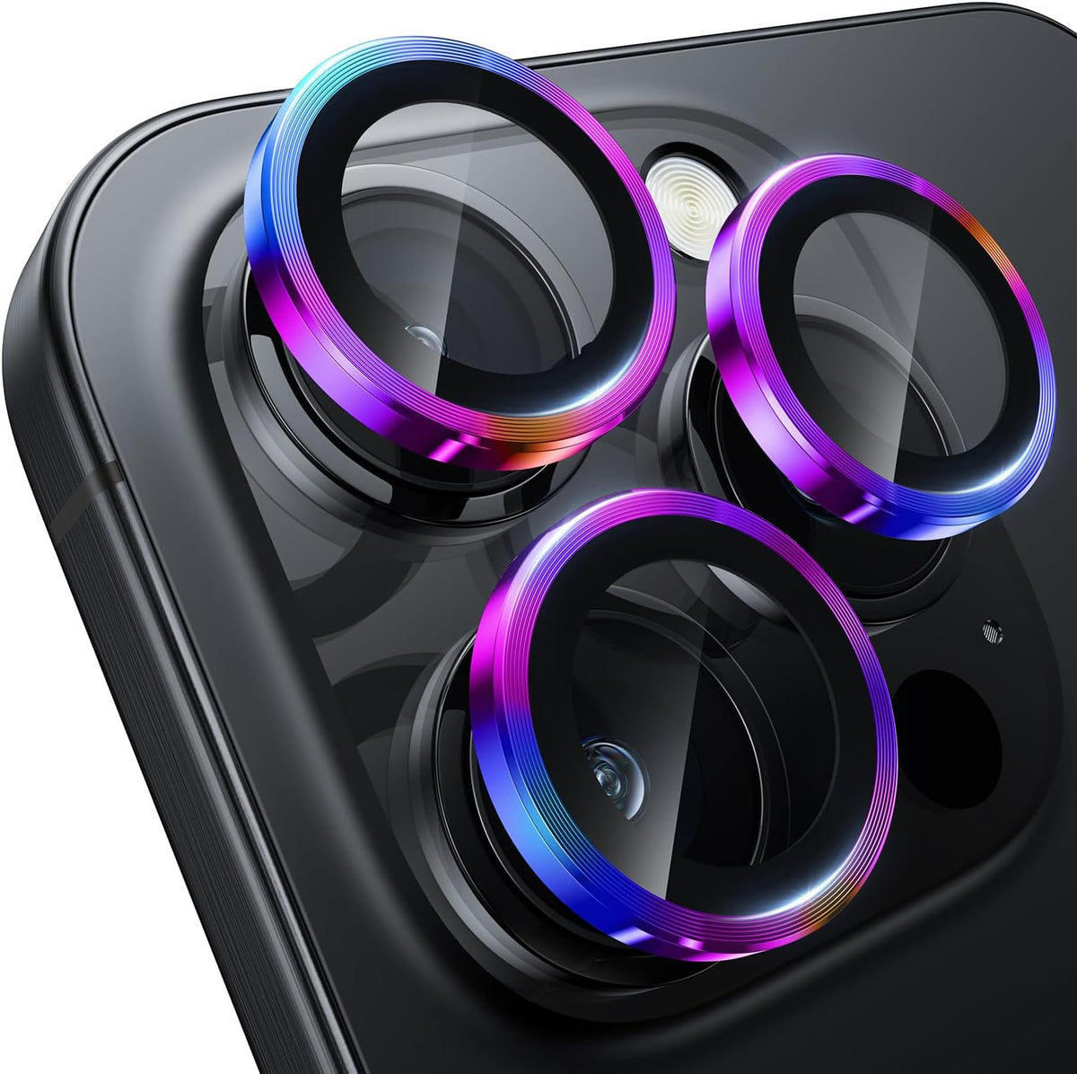 WSKEN for iPhone 16 Pro/iPhone 16 Pro Max Camera Lens Protector - [Original Shooting Model] Shatterproof Ultra HD Tempered Metal Glass Camera Screen Protector Cover Film Accessories
