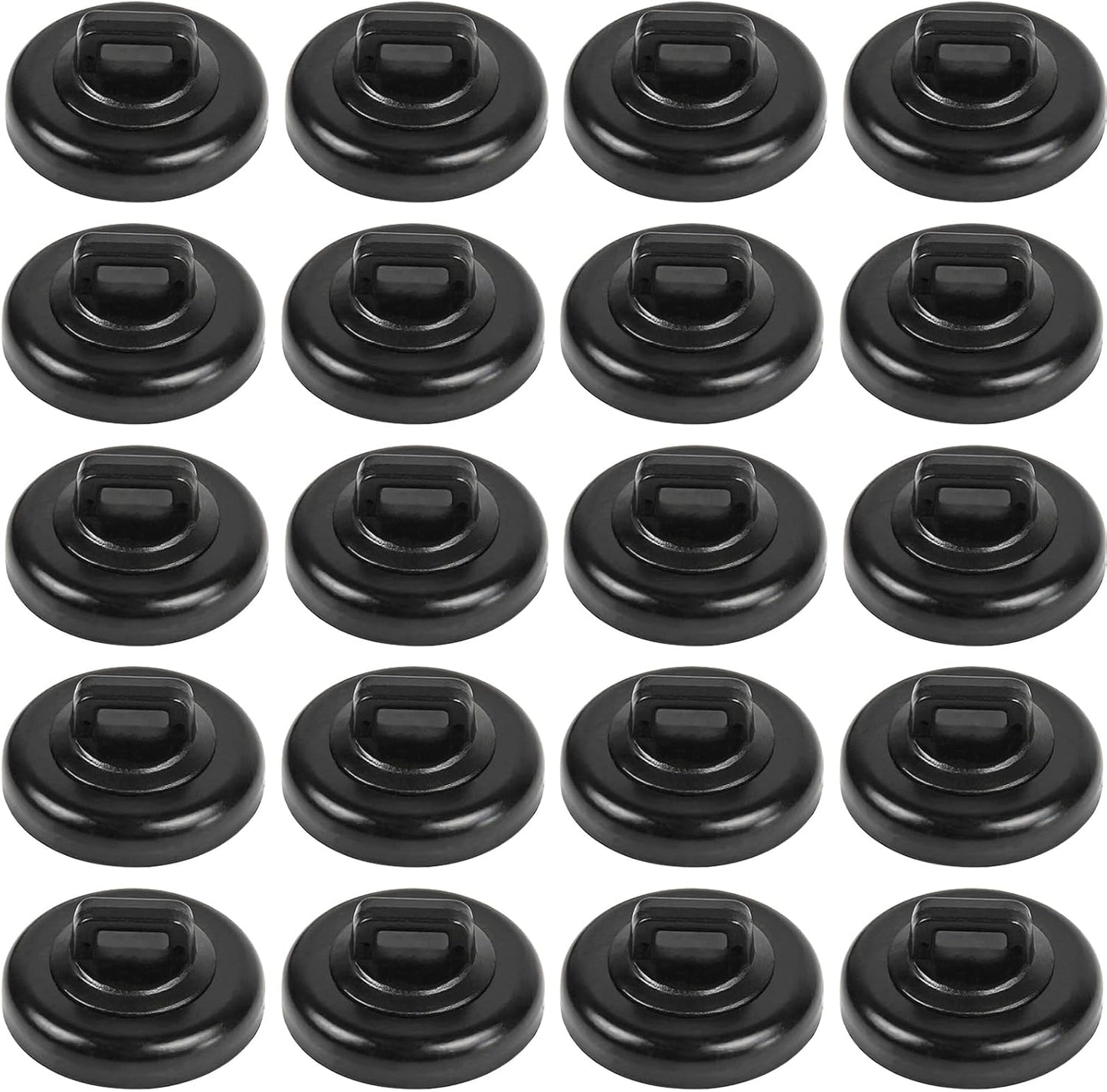 Magnet Zip Tie Mount Clips Magnetic Zip Ties Mount Base Holder Strong Wire Cable Holder Mount Wire Clips Management for Home Office Marine Electrical Wiring (D23 20Pcs)