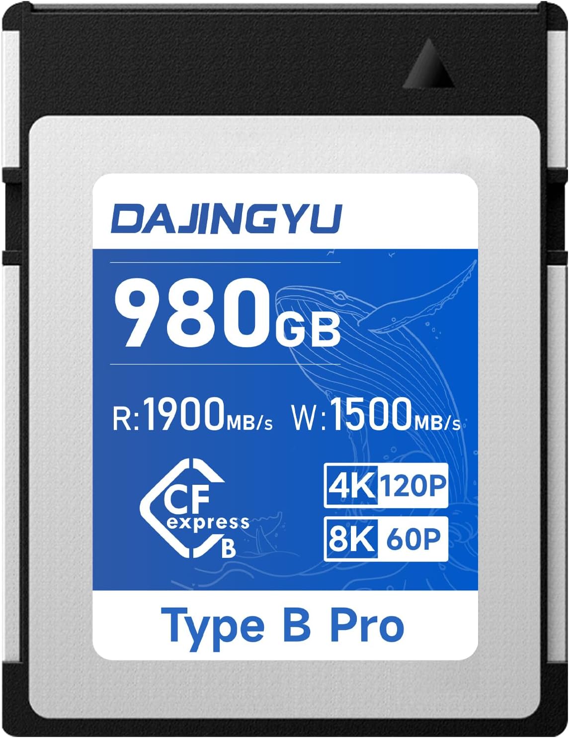 High Speed 980GB CFexpress Type B Memory Card 1900MB/s Read & 1500MB/s Write for 8K60P/4K120P Video Recording Compatible with Nikon Canon panasonic Fujifilm Camera