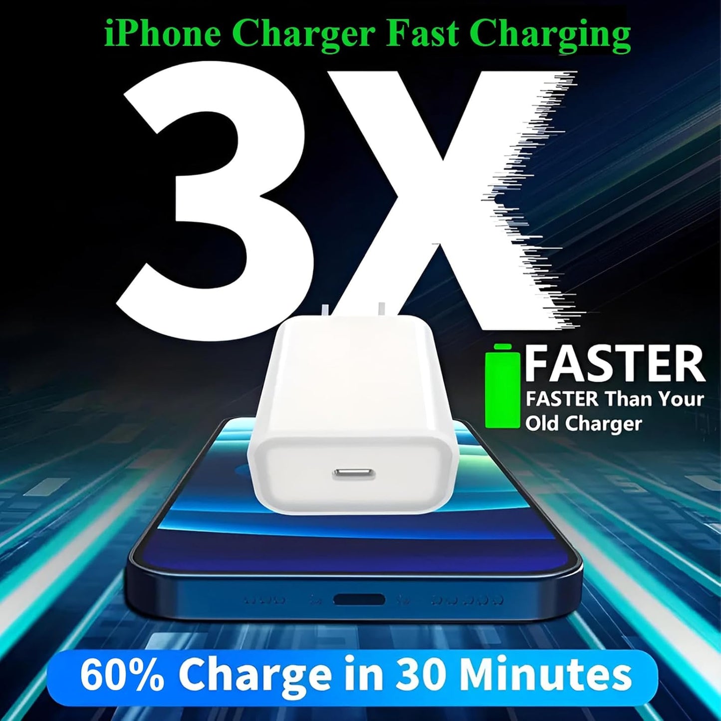 2Pack Fast Charger iPhone [Apple MFi Certified],10FT iPhone Charger Fast Charging USB C to Lightning Cable with 2Pack PD USB C ChargerBlock 10ft i Phone Charger Cord for i Phone 14/13/12/11/X/XS Max/8