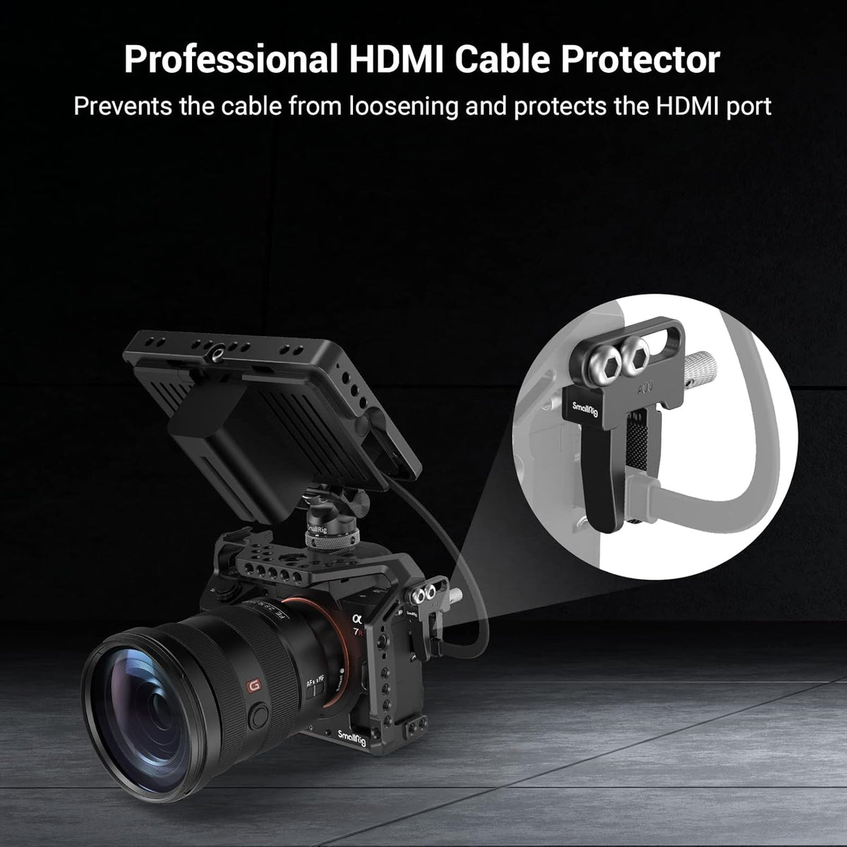 SmallRig Cable Clamp for Sony A7RIII / A7III / A7R IV / A7 II, for FUJIFILM for Nikon Z5/Z6/Z7, for Canon RP – 3637