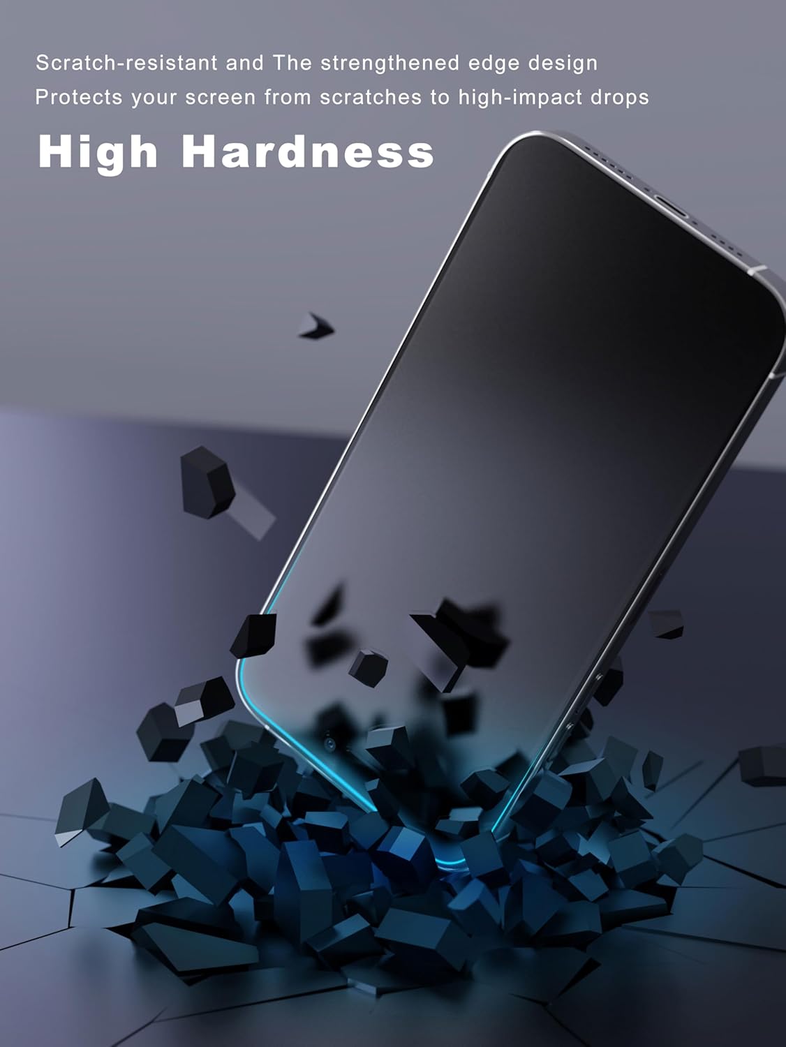 2 Pack for iPhone 16 Pro Matte Screen Protector 6.3 inch, Anti Fingerprint Anti Glare Screen Protector Tempered Glass Easy Installation