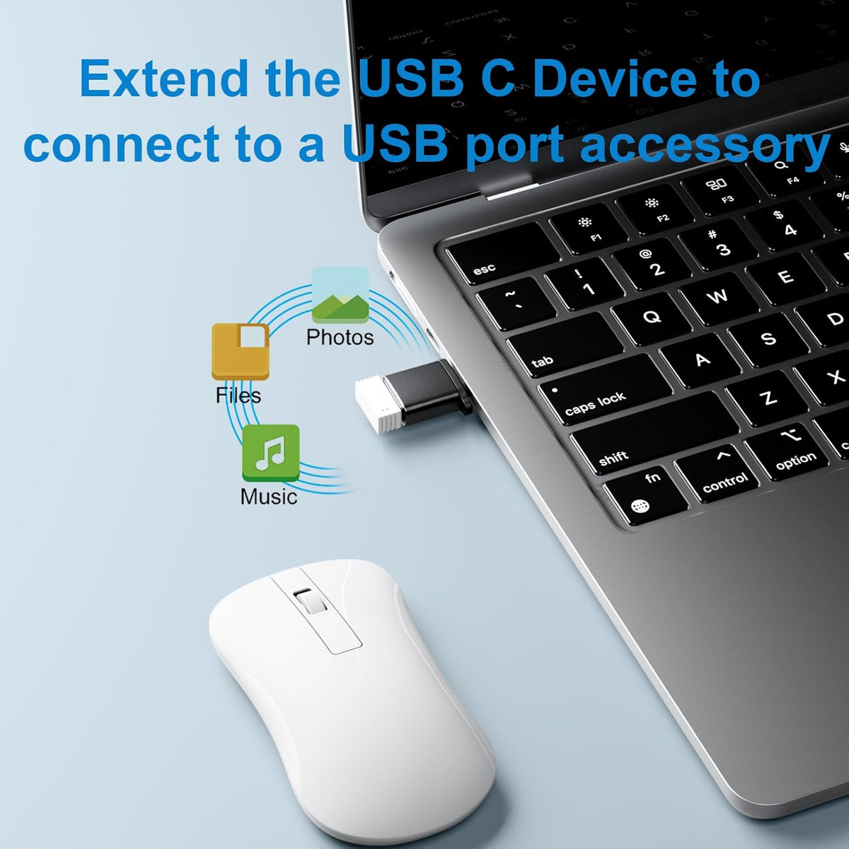 USB to USB C Adapter 10 Pack,USBC to USB Adapter,USB Type C Male Female Adaptor,USBC Converter for iPhone 16 15 14,MacBook Pro,iPad,Car Charger,Black