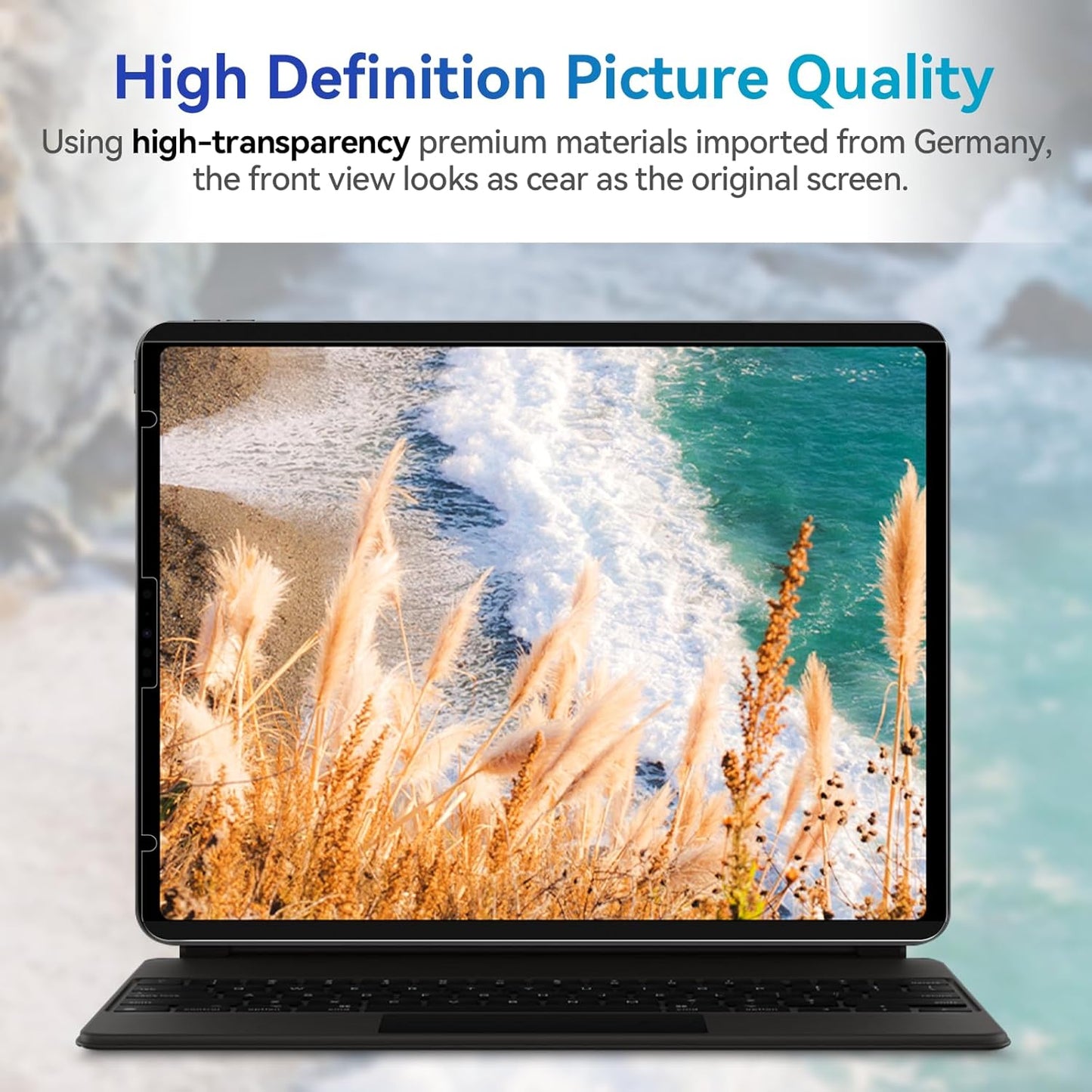 Magnetic Privacy Filter Compatible with iPad Air 6th 11 Inch 2024, Removable Anti Glare Blue Light Privacy Screen Privacy Screen Privacy Screen