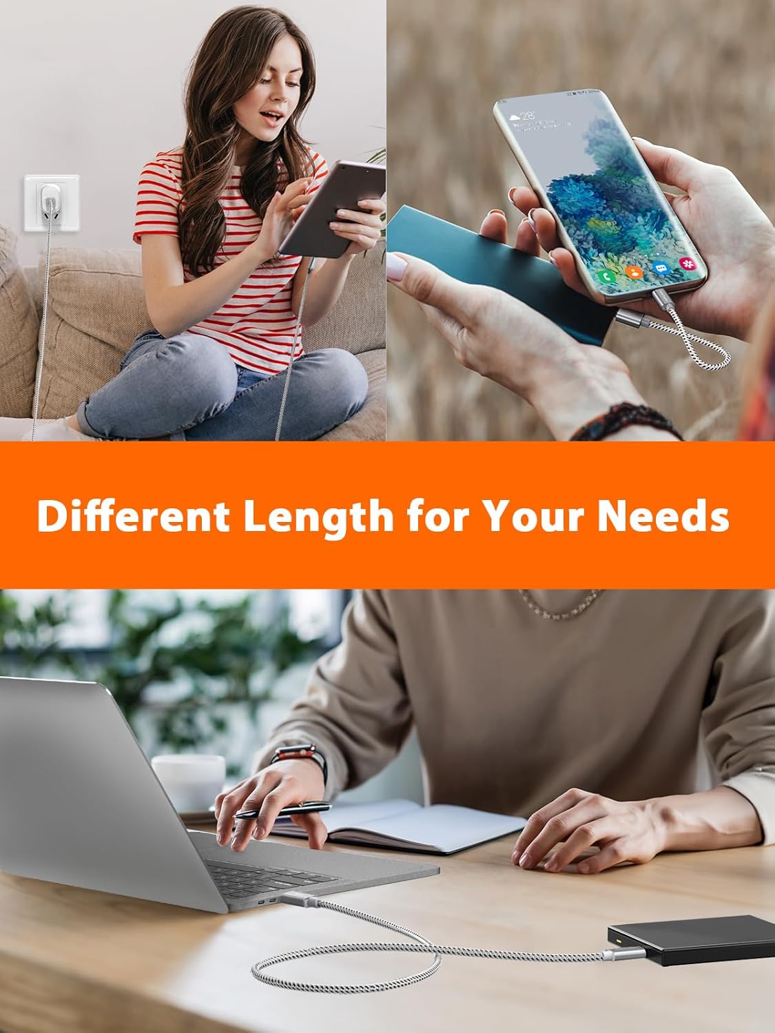 CableCreation USB A to USB C Cable 5FT, 10Gbps USB C to A USB 3.2 3.1 C Data Cable, Android Auto 3A Fast Charge Cord for Type C External SSD MacBook iPad, Galaxy S24/S23+, iPhone 15/iPhone 16+