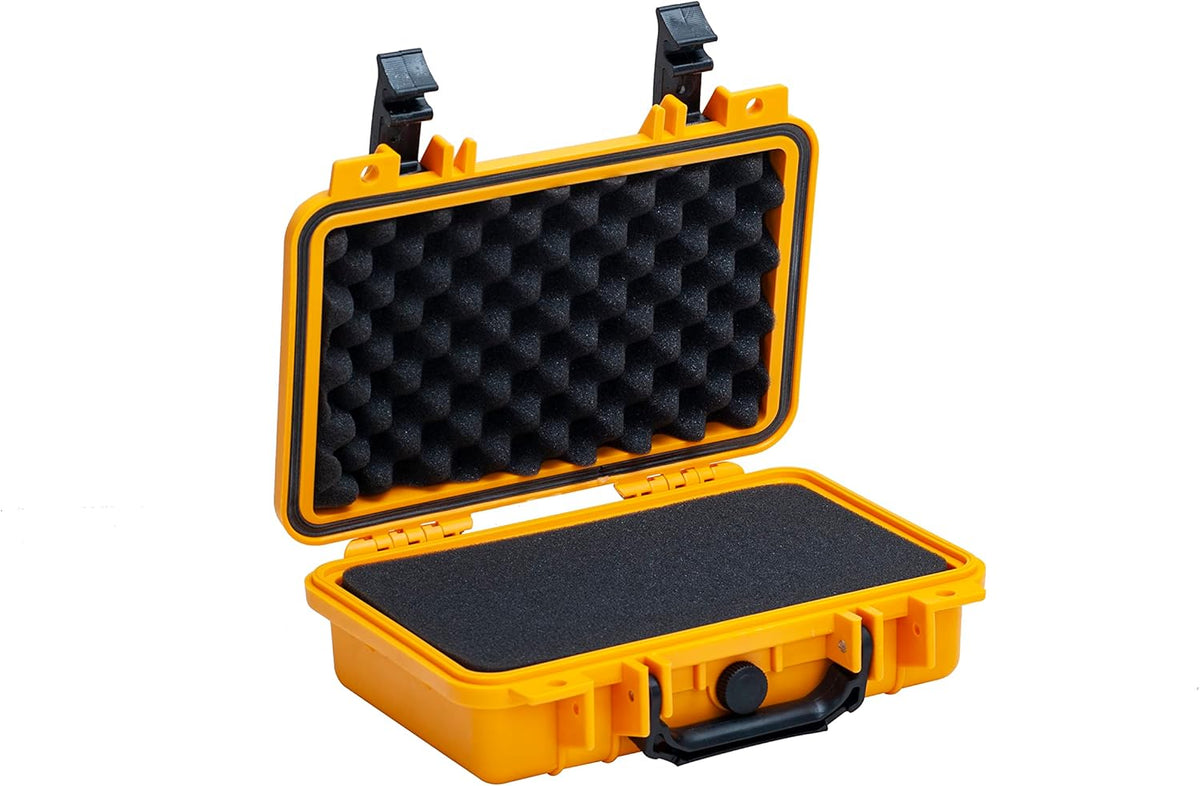 MEIJIA Portable All Weather Waterproof Protective Hard Case, Small Camera Case,Dry Case with Customizable Foam,Fit Use of Drones, Camera,Equipments, 11.65 ”x8.35”x3.78”