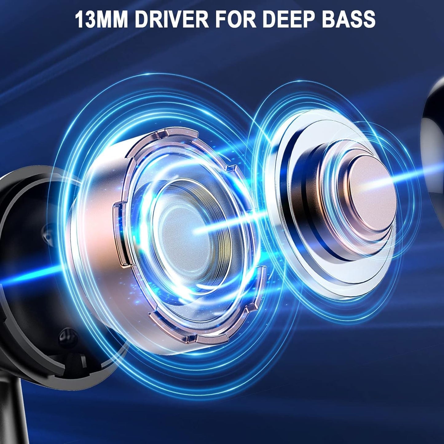 Wireless Bluetooth 5.4 Earbuds, Ear Buds LED Power Display Headphones 6D Stereo, Bluetooth Earbuds in-Ear Noise Cancelling Mic, 40H Playback Mini Case IP7 Waterproof Sports Earphones for Android iOS