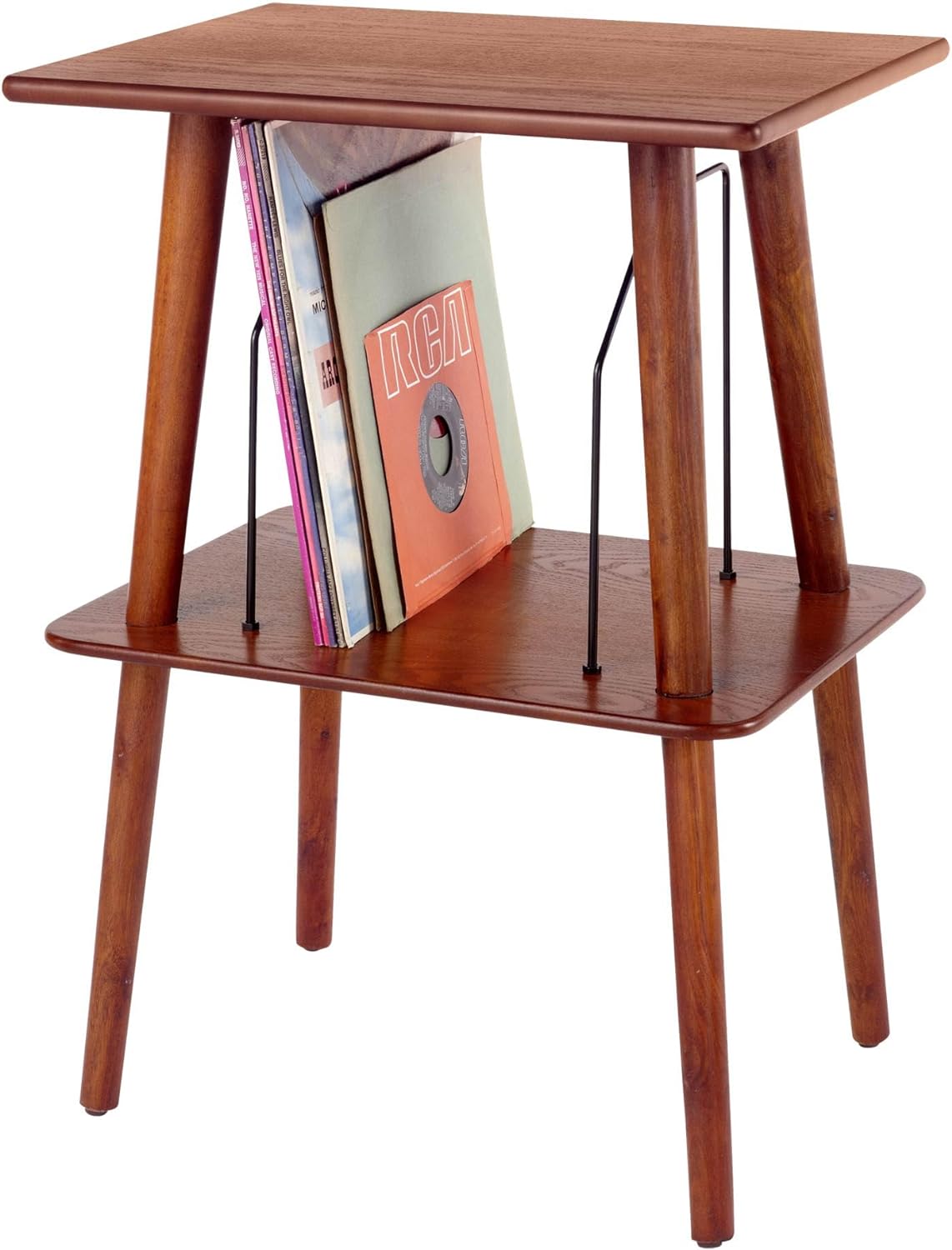 Crosley Manchester Record Player Stand, Media Console with Vinyl Storage, Modern Home Organizer, Paprika