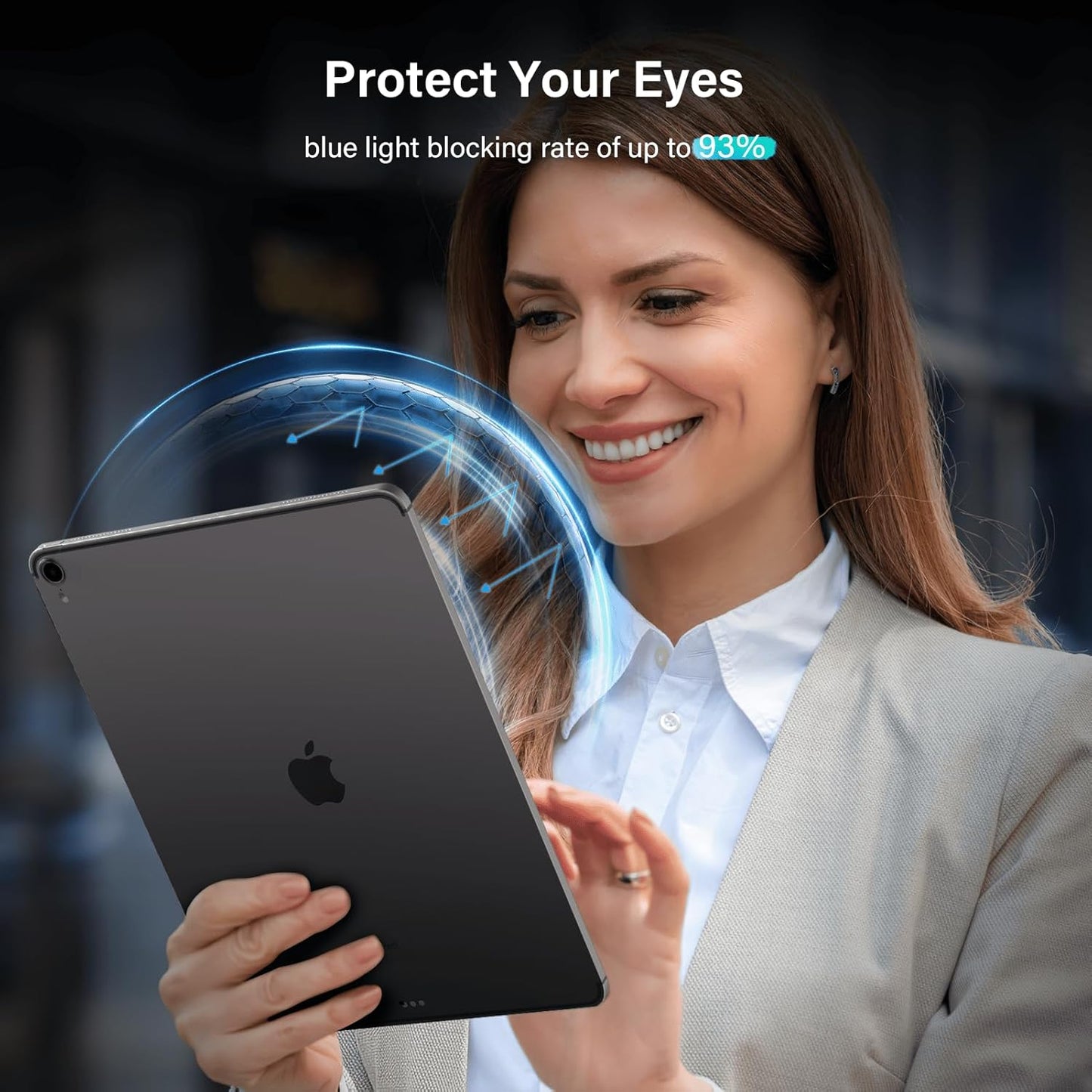 Magnetic 360° Privacy Screen Protector for iPad Pro 11 Inch 2024 M4 (5th Generation) Case Friendly Blue light Blocker Anti-glare Filter, Removable Film Support Apple Pencil-A2836 / A2837 / A3006