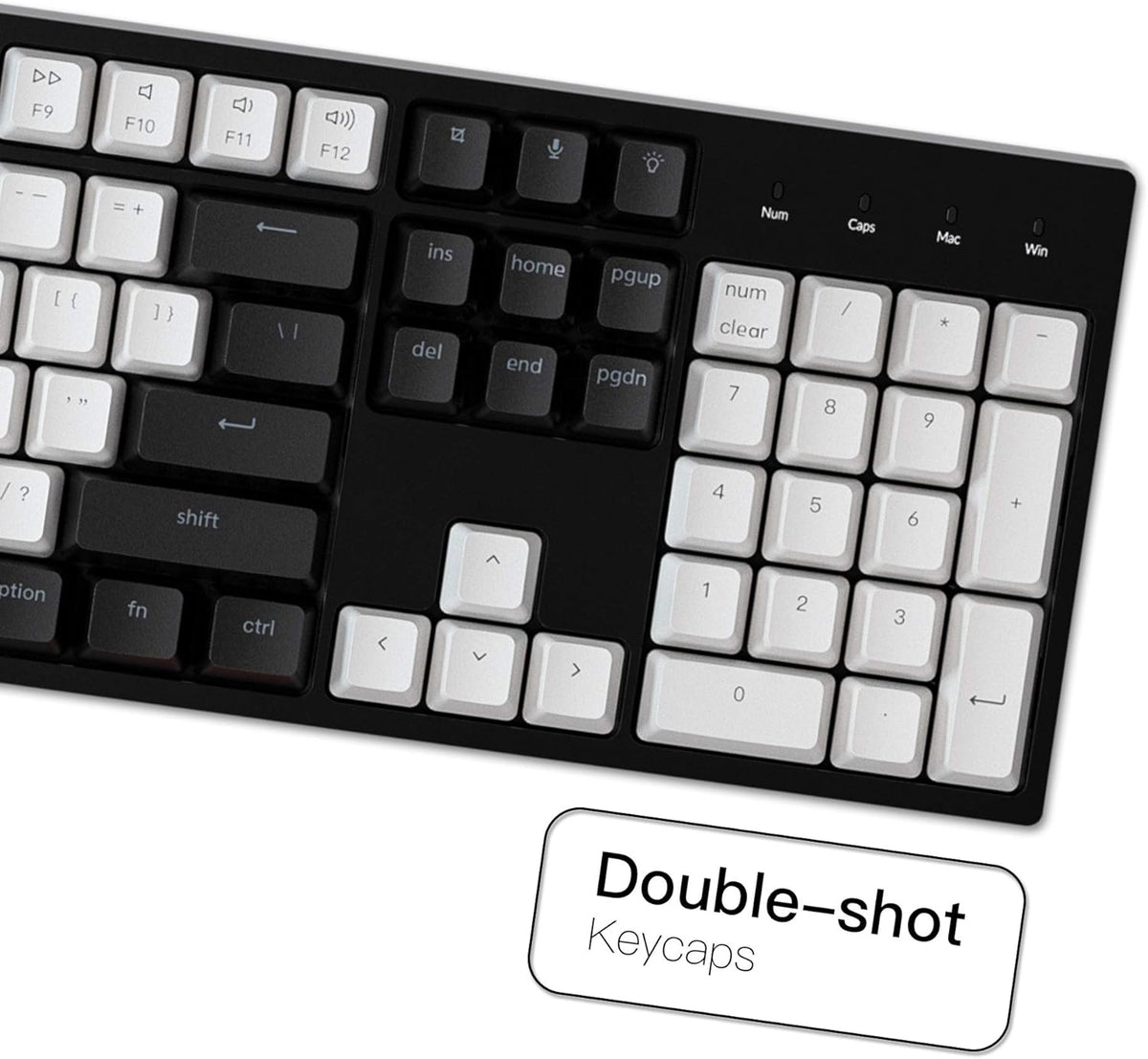 Keychron C2 Full Size 104 Keys USB Type-C Wired Mechanical Gaming Keyboard for Mac Layout, Gateron G Pro Brown Switch/RGB Backlight/Double-Shot ABS keycaps Computer Keyboard for Windows Laptop PC