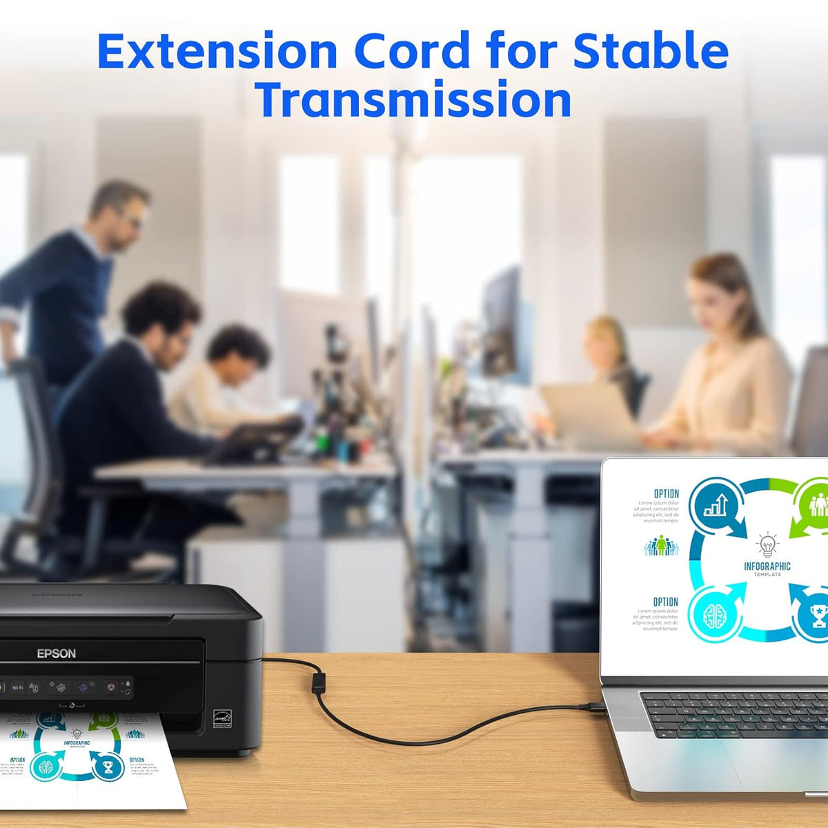 USB Extender Cord 10FT(2 Pack), USB 3.0 Extension Cable, USB A Male to Female, Compatible for USB Flash Drive, Hard Drive, Card Reader, Webcam, Printer, Keyboard, Mouse, Playstation, Xbox, VR Headset