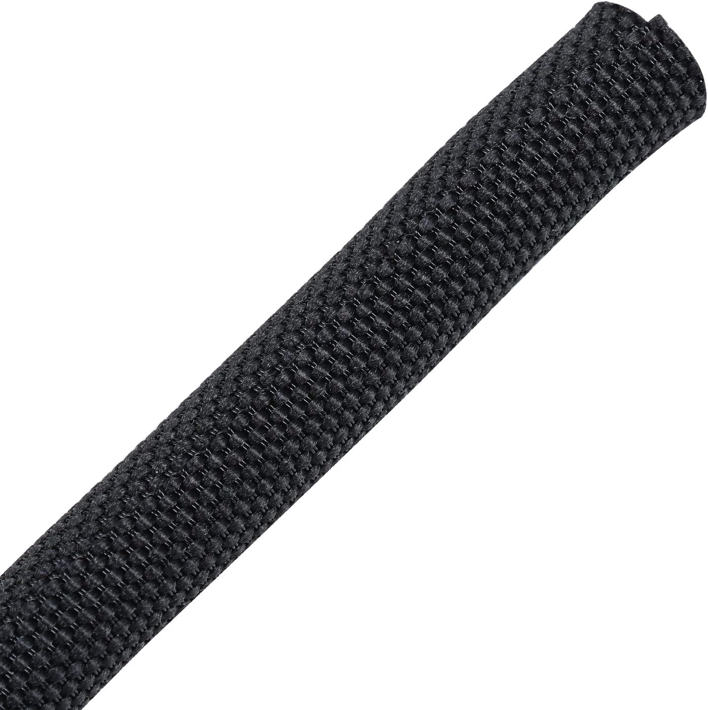 Automotive Wire Sheathing Split Wire Loom Braided Mesh Woven Cable Sleeve for Wires/Cable Cord Protector (5/16" - 22 Feet)