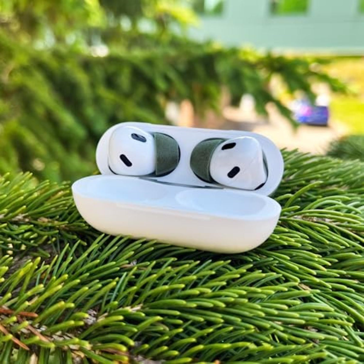 Comply Memory Foam Replacement Earbud Tips for Apple AirPods Pro 1 & 2 | Ultimate Comfort, Secure Fit, Superior Noise Isolation | Anti Slip, Prevent from Falling Out | Green, Large (3 Pairs)