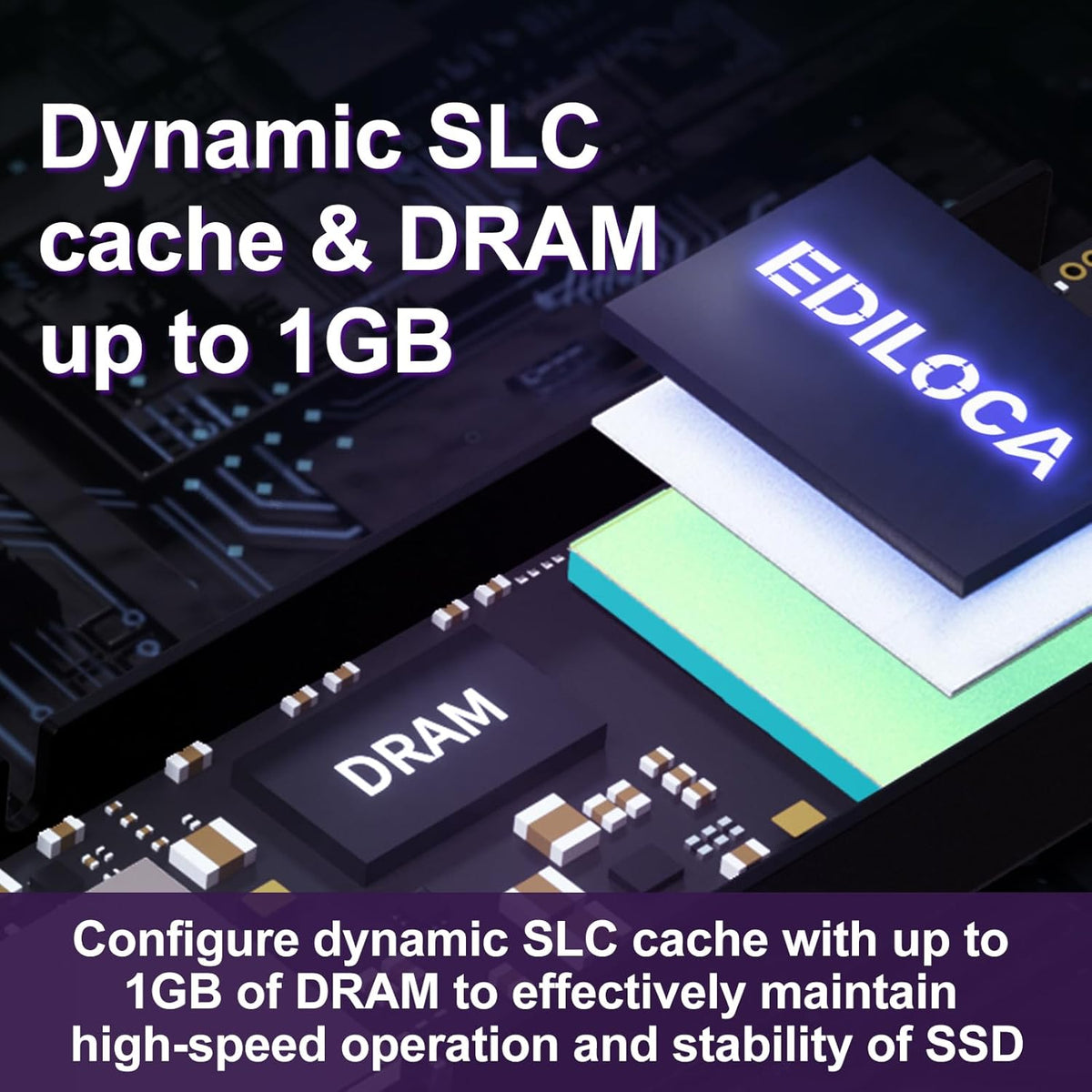 1TB PS5 SSD with Heatsink PCIe Gen4 NVMe M.2 Gaming SSD, 7400MB/s Read, 1GB DRAM Cache, 3D TLC | Internal Solid State Drive Compatible with PS5 & PC(EN855)