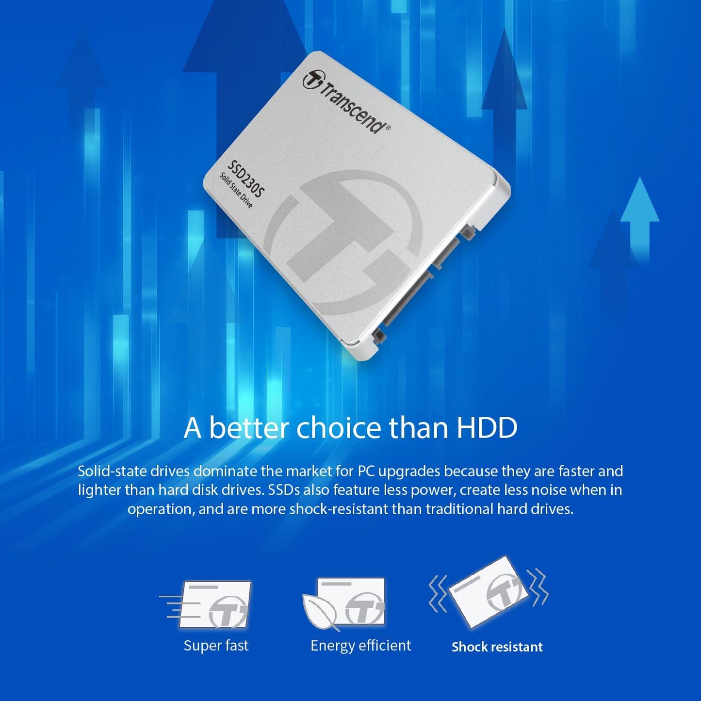 Transcend 256GB SATA III 6Gb/s SSD230S 2.5” Solid State Drive TS256GSSD230S,Silver