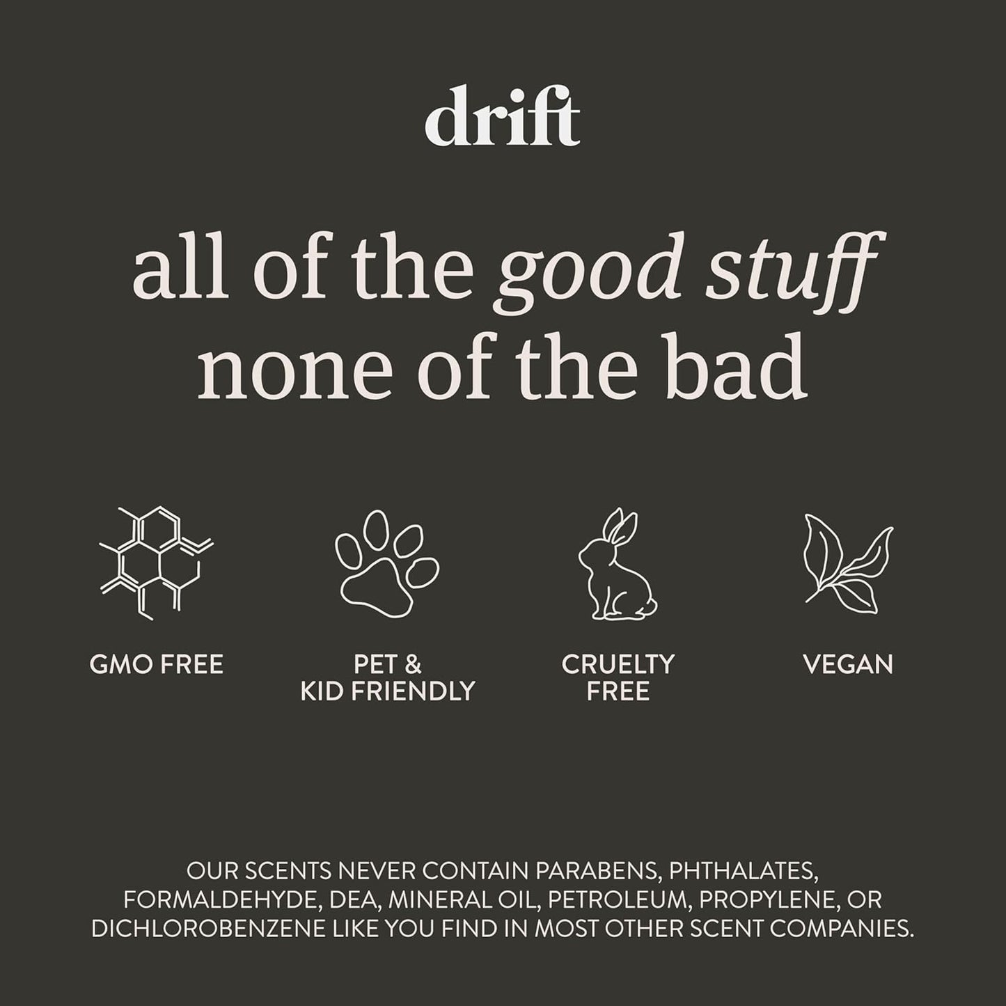 Drift Car Air Freshener - The Original Wood Air Freshener - Car Odor Eliminator - Long Lasting Scent - Metal Clip - Essential Oils - Clean Ingredients - Cabana Scent 3 Pack Refill - NO CLIP INCLUDED