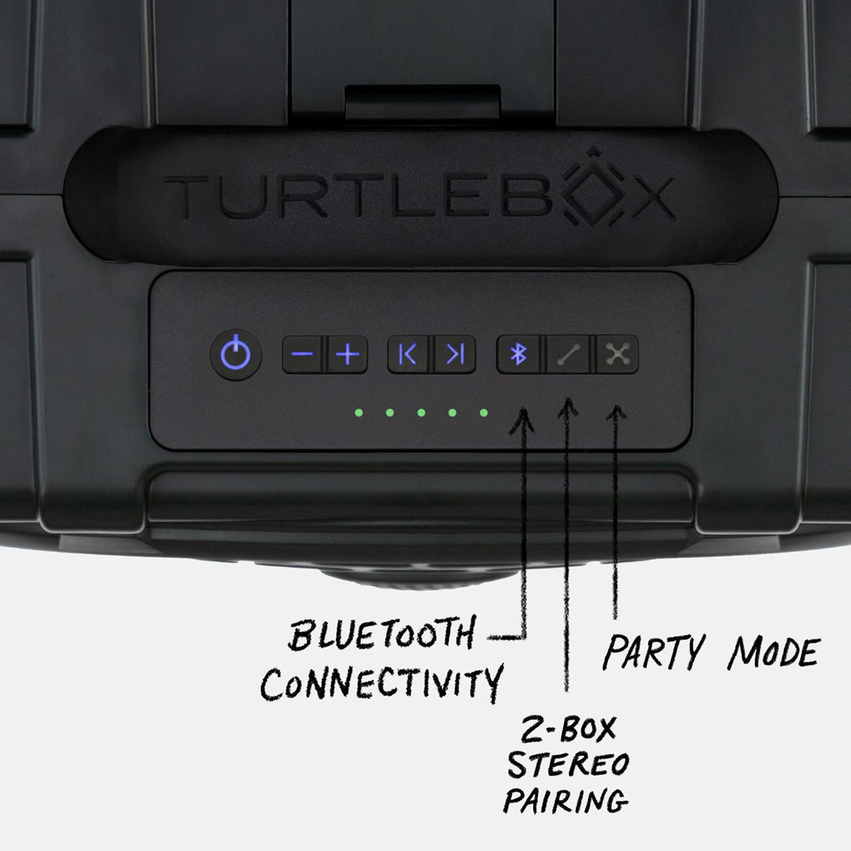 Turtlebox Original Gen 3: Portable Outdoor Bluetooth Speaker – Ultra-Loud (120dB), Waterproof (IP67), Rugged, Impact-Resistant, 3-Day Battery | Party Mode: Unlimited Pairing Stereo, Green/Blaze Orange