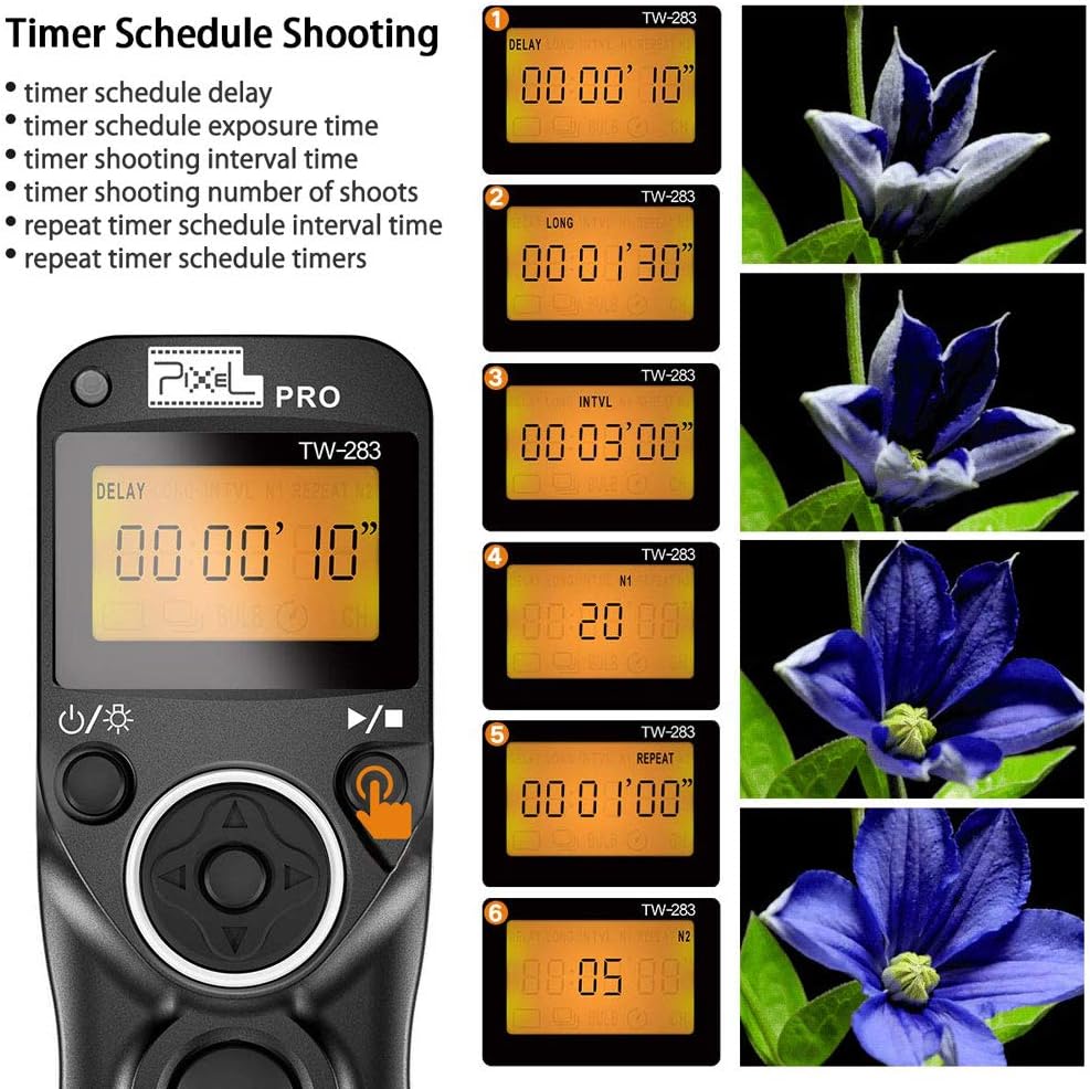 Wireless Remote Shutter Compatible for Sony Alpha a7 a7II III R RII RIII A7IV a7RIV a7S a300 a6000 a6500 a6400 a6300 a77II a100 a300 a450 a500 a580 a700 a850 a33 a55 a58 a65 a77 a99 RX100 II III IV
