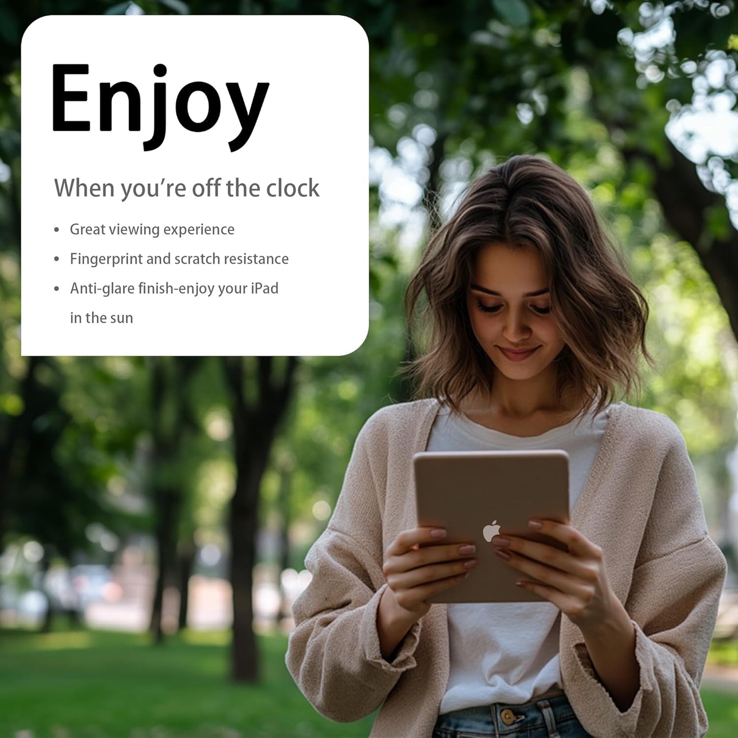 Megoo Paper Glass Screen Protector for iPad Air 11 inch M2-M3(2024-2025 6/7th Gen), Matte for Drawing/Anti-Glare/Easy Installation/Protective Case Compatible,2-Pack