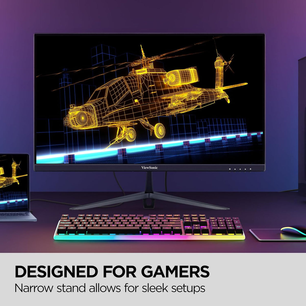 ViewSonic VX2428A 24 Inch 1080p 0.5ms 180Hz IPS Gaming Monitor with FreeSync, HDMI 1.4, and DisplayPort Inputs