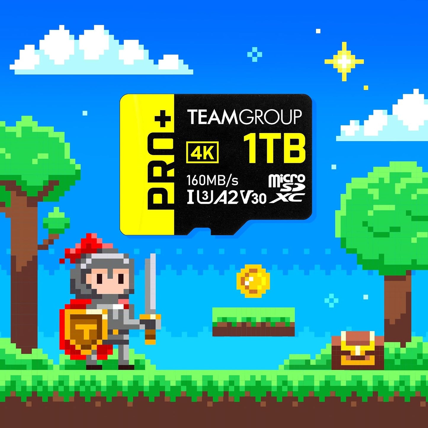 TEAMGROUP A2 Pro Plus Card 256GB x 5 Pack Micro SDXC UHS-I U3 A2 V30, R/W up to 160/110 MB/s for Nintendo-Switch, Gaming Devices, Tablets, Smartphones, 4K Shooting, with Adapter TPPMSDX256GIA2V3063