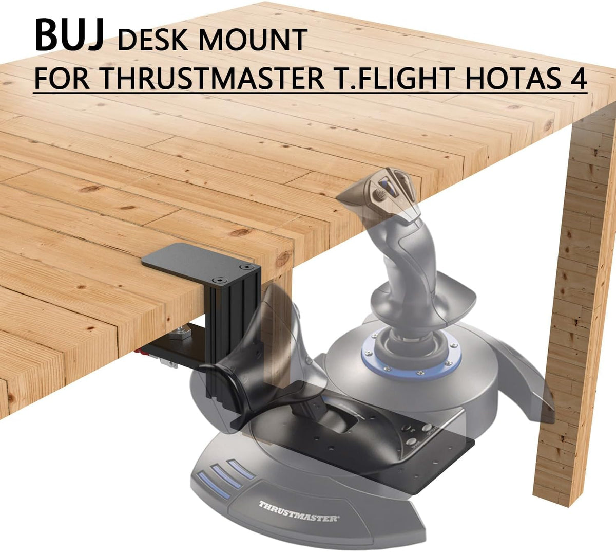Desk Mount for SimTask Farmstick,WINWING URSA Minor Airline,URSA Minor Space Joystick,Compatible with Logitech G Extreme 3D Pro,Turtle Beach VelocityOne Flightstick,Thrustmaster T.Flight HOTAS One