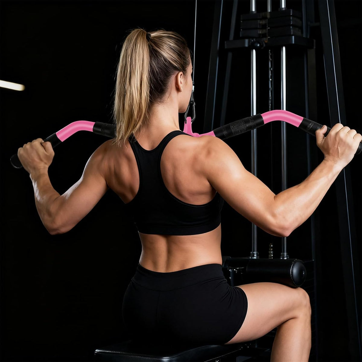 Cable Machine Attachment Set LAT Pulldown Attachments Weight Machine Accessories for Home Gym