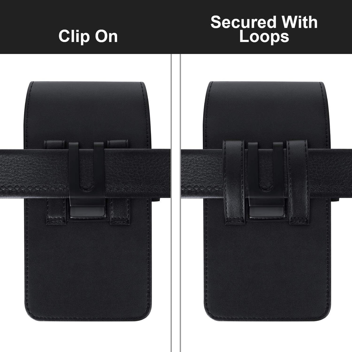 BECPLT for iPhone 15 Pro Max 15 Plus 14 Pro Max 13 Pro Max 12 Pro Max Holster Black Mobile Phone Belt Pouch Holster Cover Belt Clip Case Pouch for Samsung Galaxy S24+ S23+ S23+ S22+ S23 FE S21 FE 5G